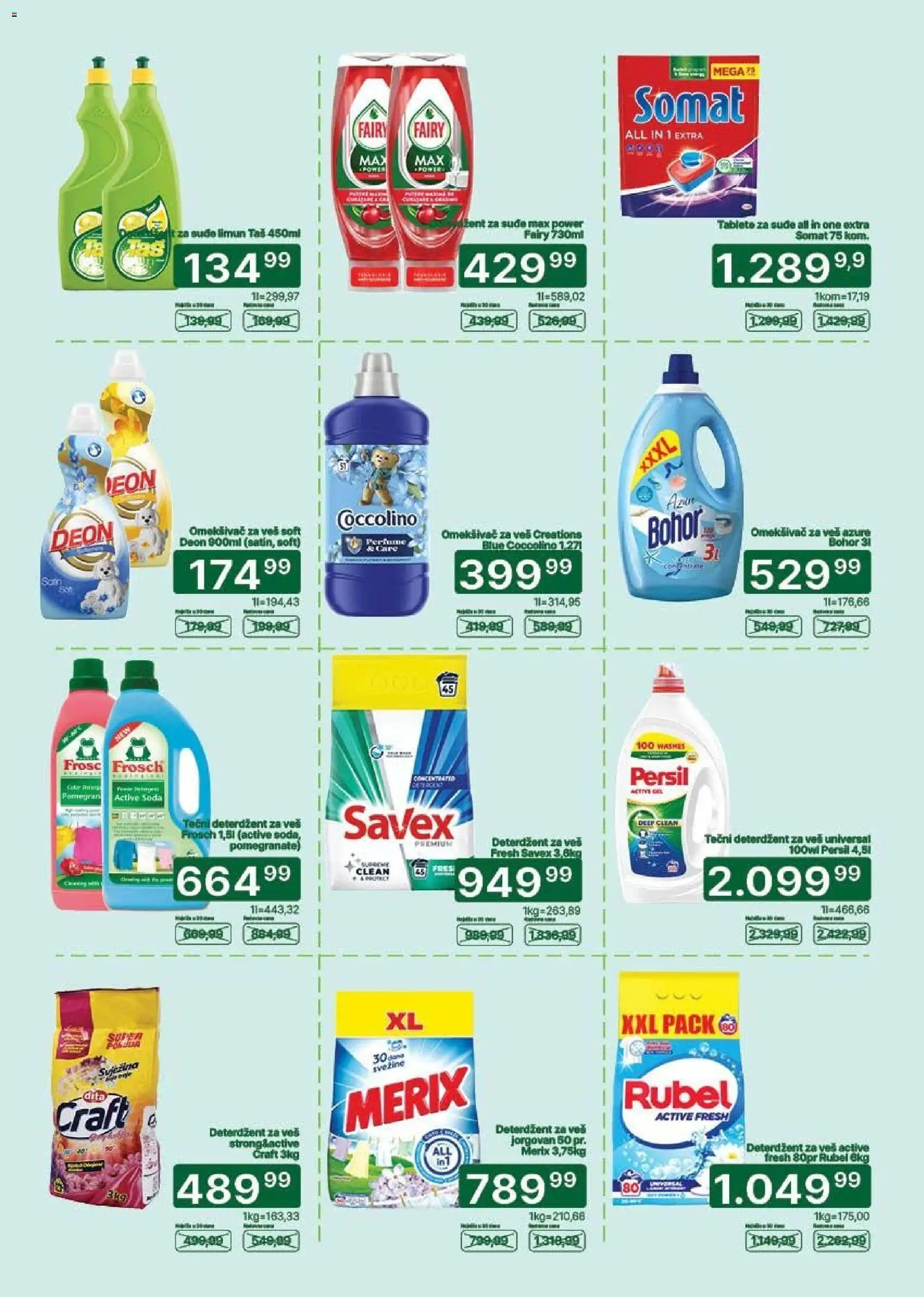 Univerexport katalog - važi od 25.05.2026 | Strana: 28 | Proizvode: Deterdžent, Somat, Coccolino, Persil