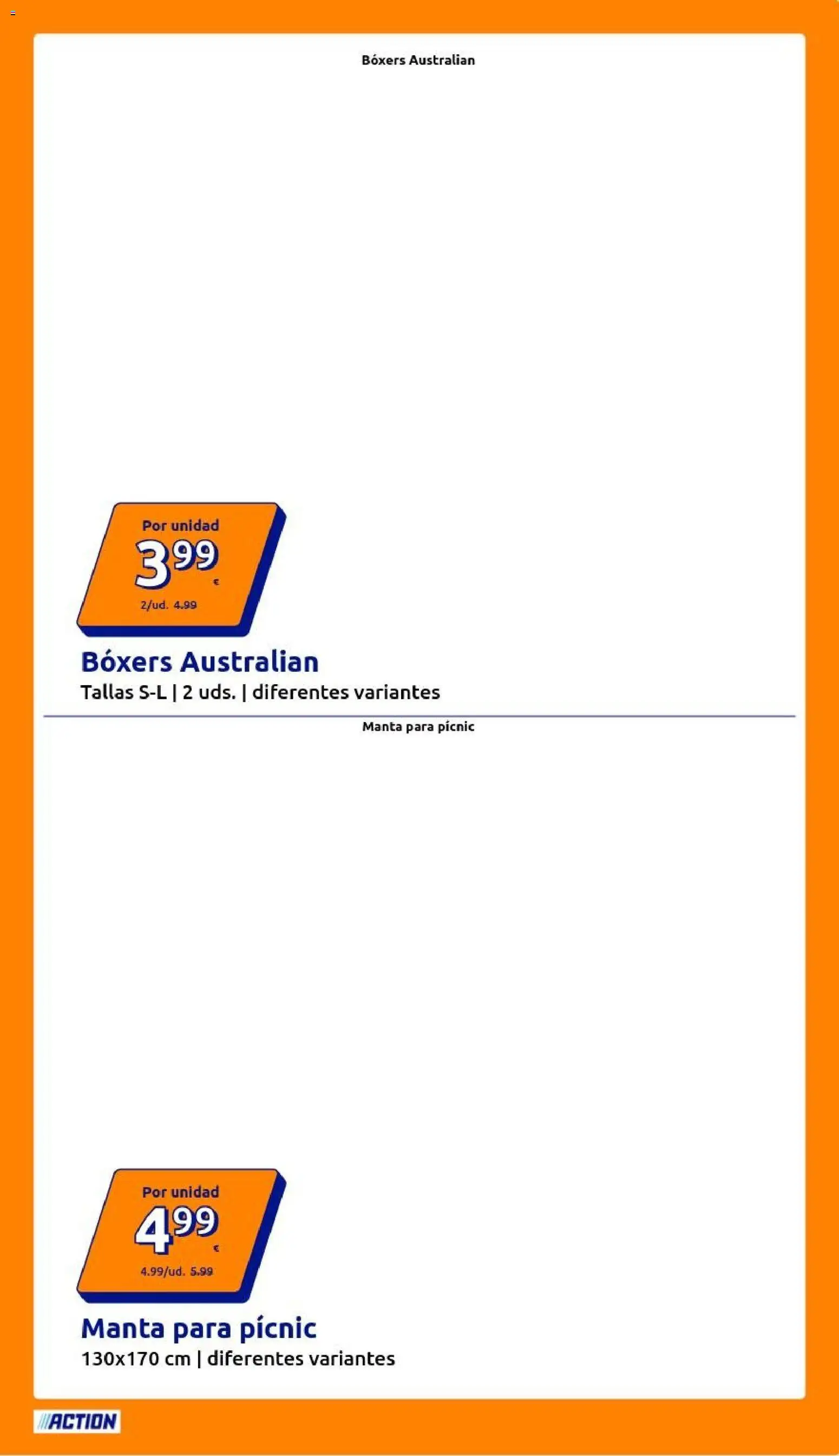 Action folleto │ válido desde el 12/08/2026 | Página: 11 | Productos: Boxers, Manta