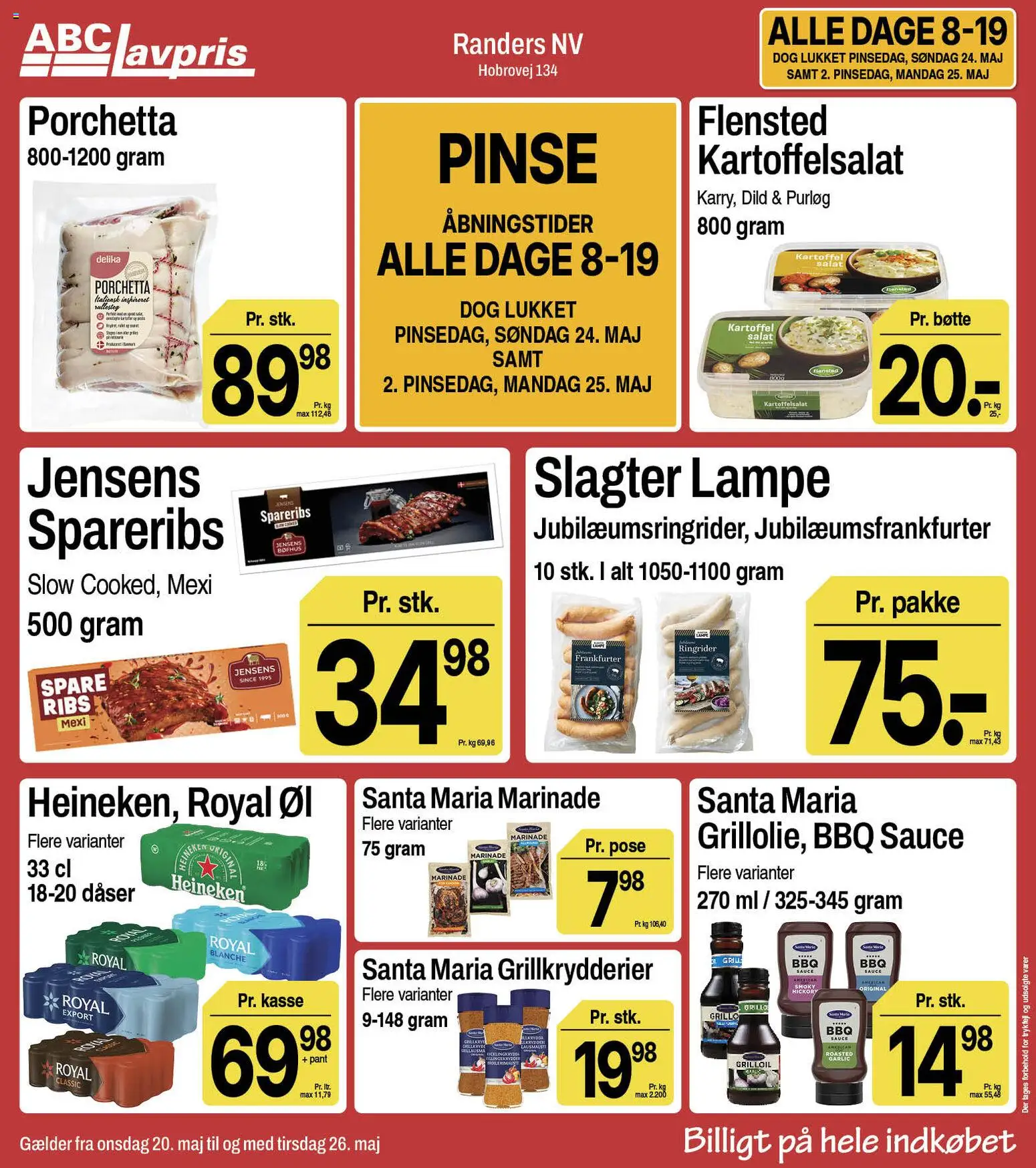 Abc Lavpris tilbudsavis – gyldig fra 20.05.2026 | Side: 1 | Produkter: Ribs, Dild, Lampe, Grill