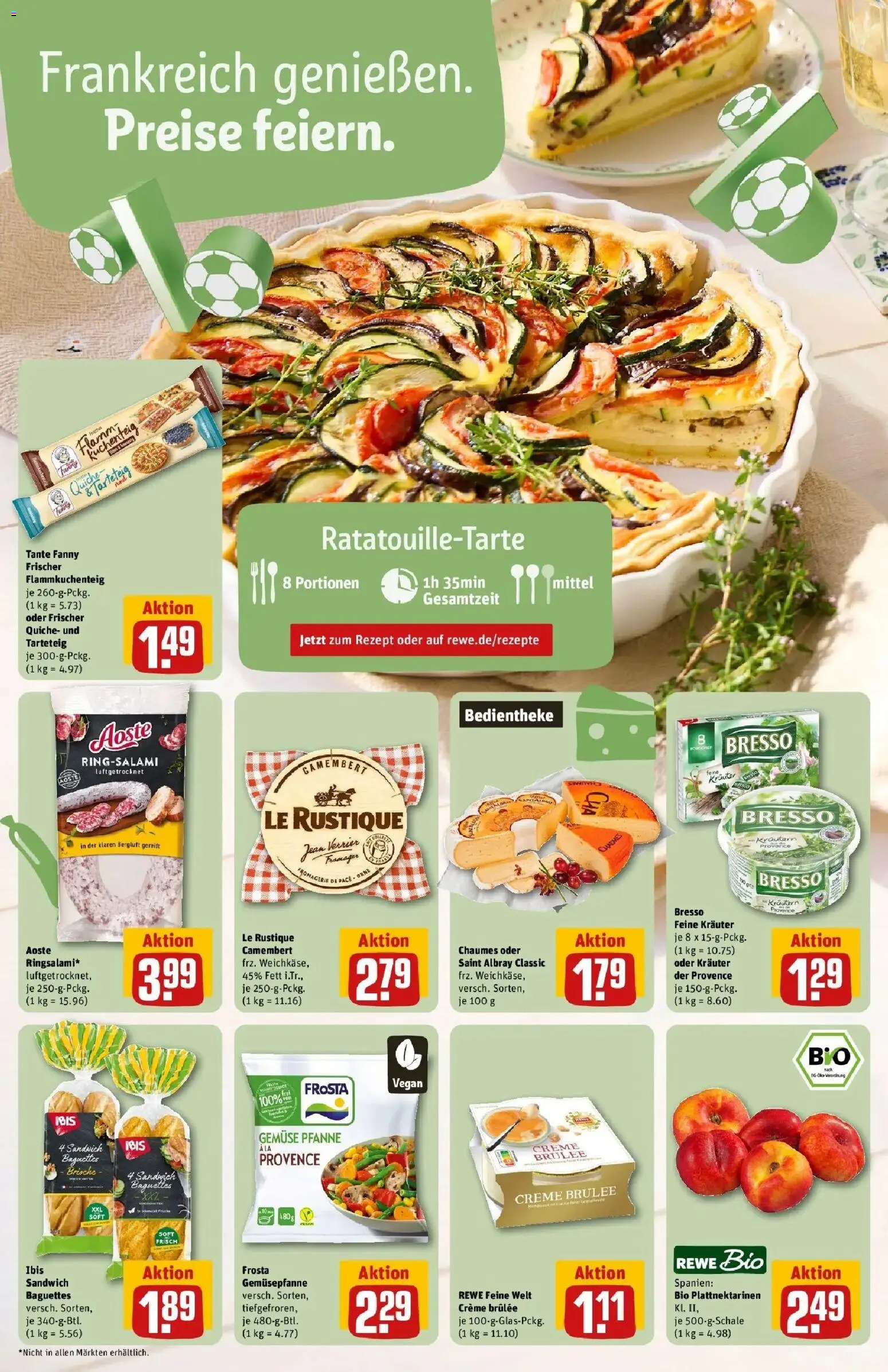Rewe Prospekt München – gültig ab 06.07.2026 | Seite: 4 | Produkte: Bresso, Creme, Frosta, Gemüse