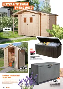OBI katalog akcije – veljaven od 01.04.2026 | Stran: 14 | Izdelki: Vrtna hiška, Zaboj