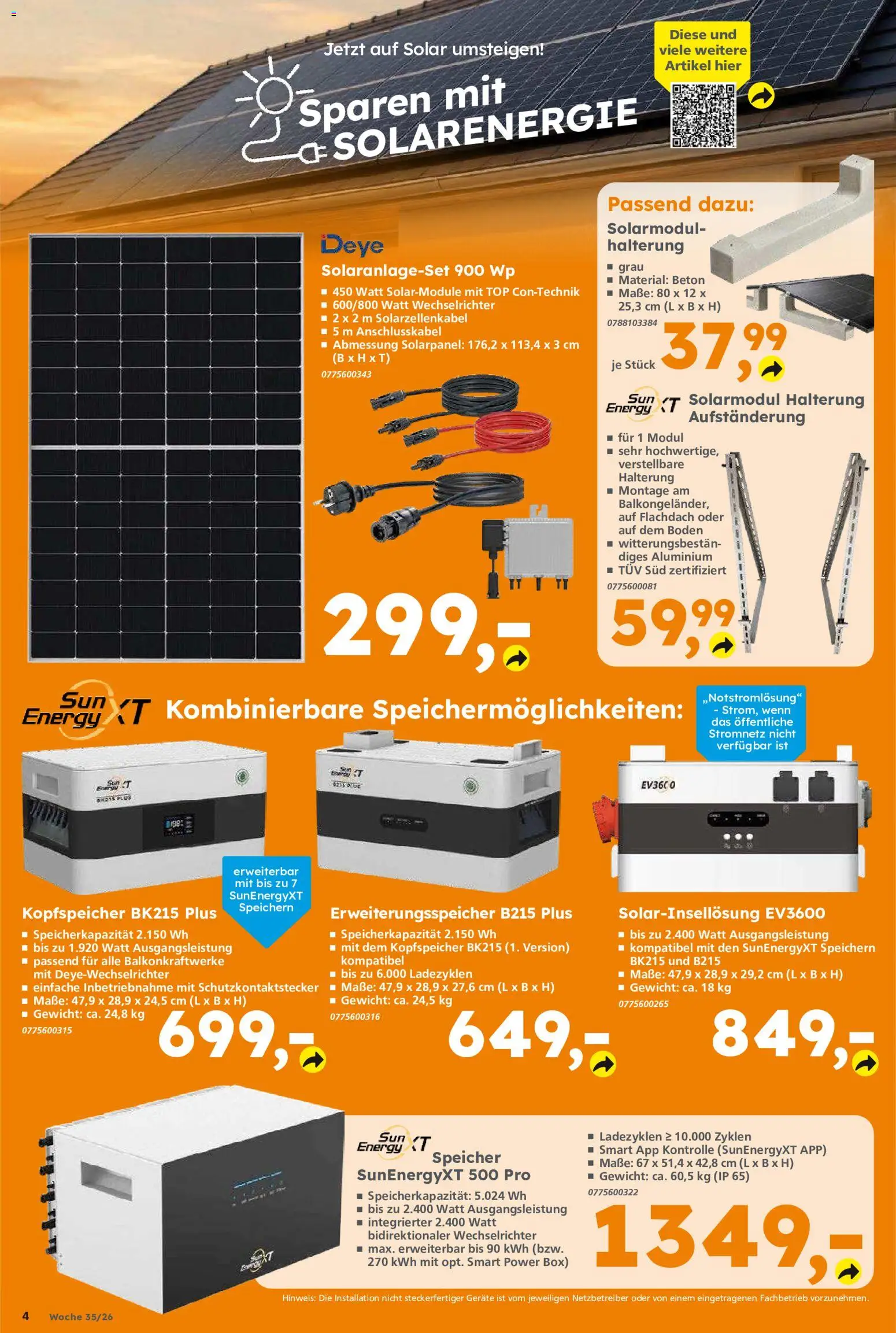 Globus Baumarkt Prospekt Saarbrücken – gültig ab 24.08.2026 | Seite: 4 | Produkte: Top, Gewicht, Energy, Box