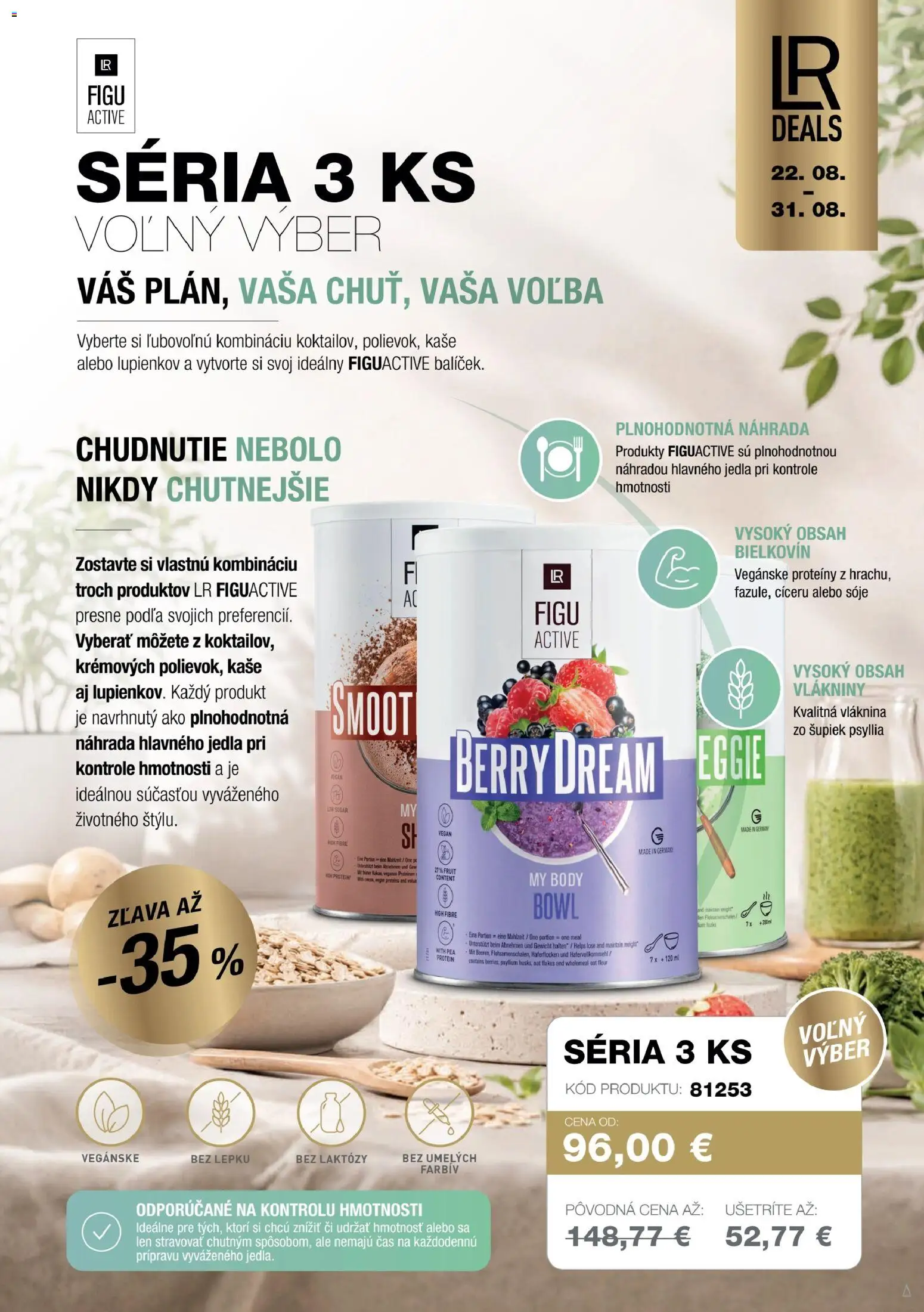Nové LR akcie – leták je platný od 22.08.2026 | Strana: 2 | Produkty: Protein