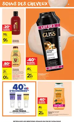 Carrefour Market - Prévisualisation de Carrefour Market Le mois monopoly valide à partir de 15/09/2026 | Page: 5 | Produits: Avocat, Shampoing, Schwarzkopf, Lait