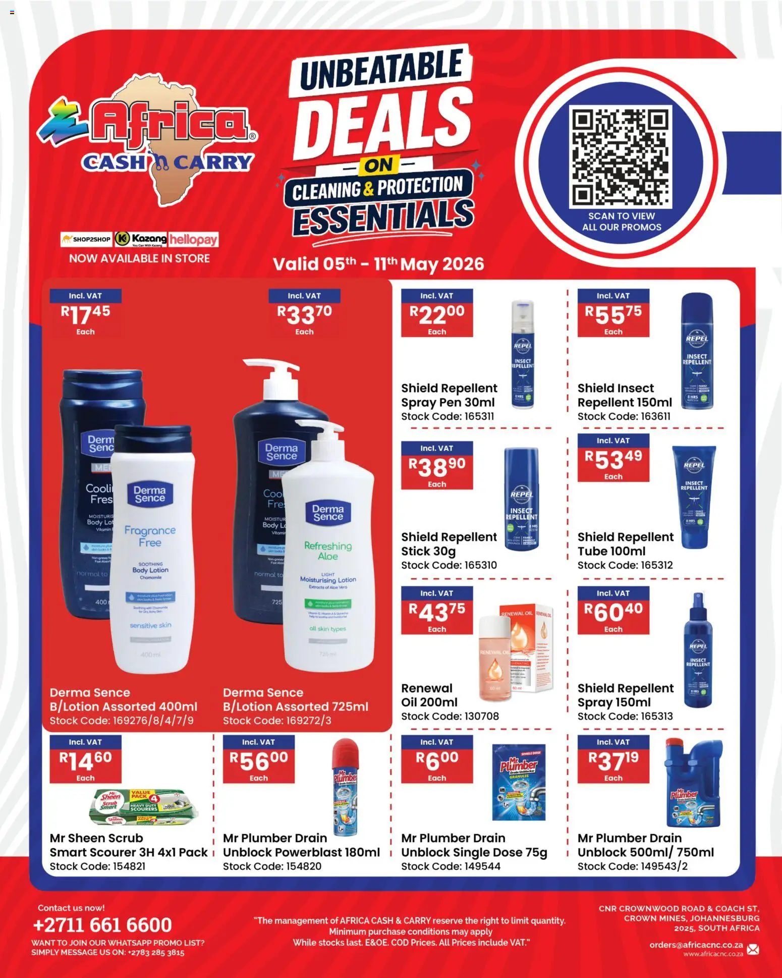 New Africa Cash & Carry catalogue – valid from 05.05.2026 | Page: 2 | Products: Fragrance, Pen, Stock, Lotion
