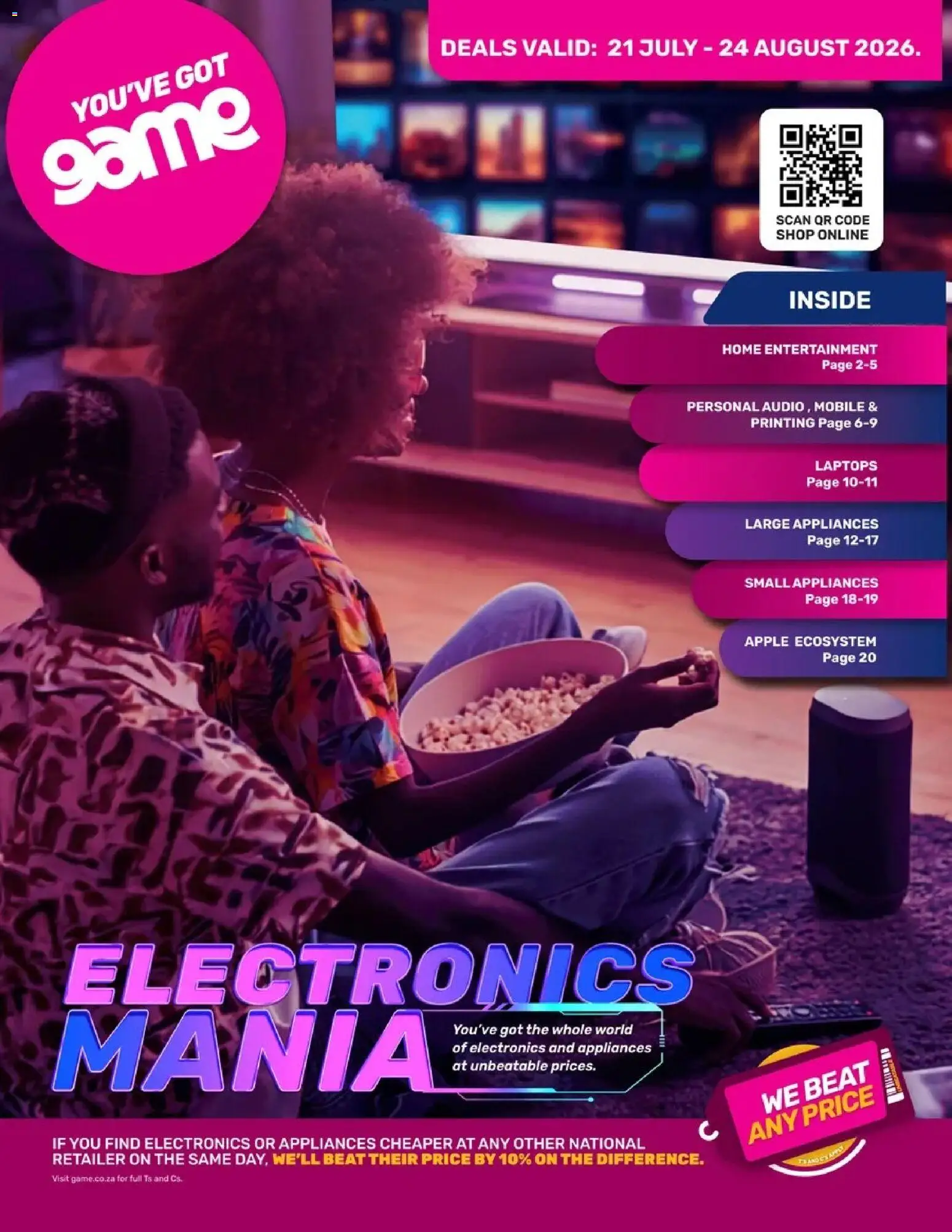 Game Catalogue electronics mania starting 21/07/2026 > new specials catalogue cover