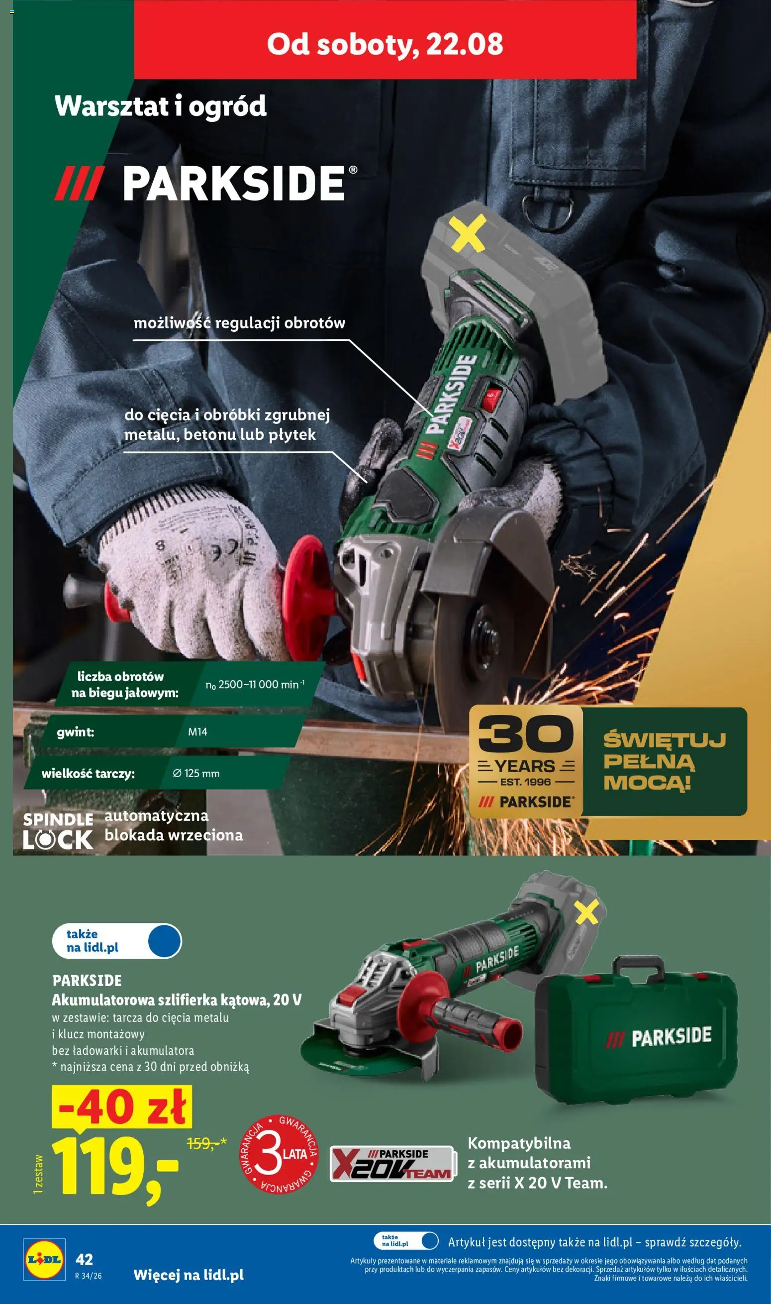 Lidl Polsko katalog od 17.08.2026 | Strana: 54 | Produkty: Parkside