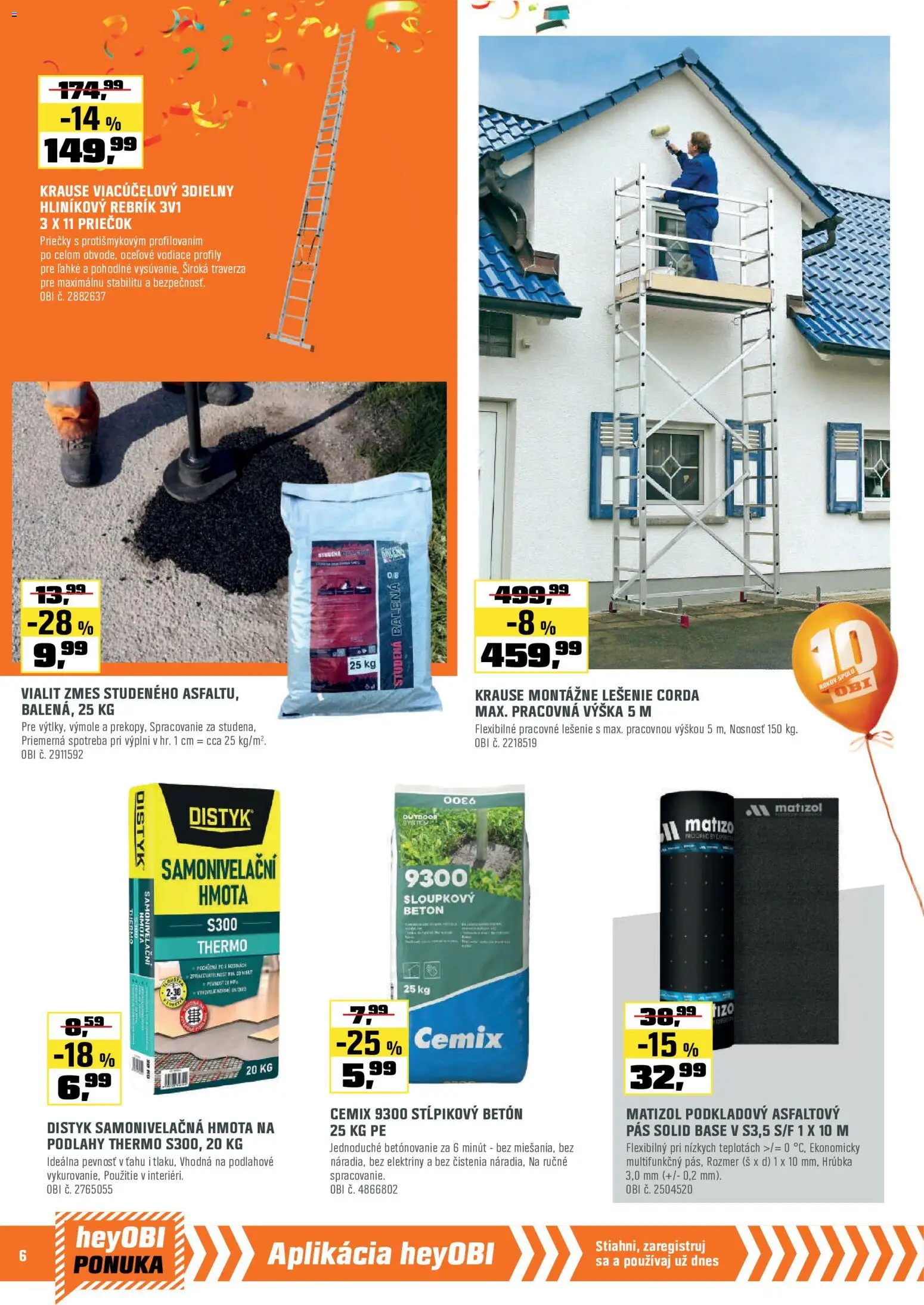 Nové OBI akcie – leták je platný od 01.07.2026 | Strana: 6 | Produkty: Mobilná klimatizácia, Ventilátor, Klimatizácia