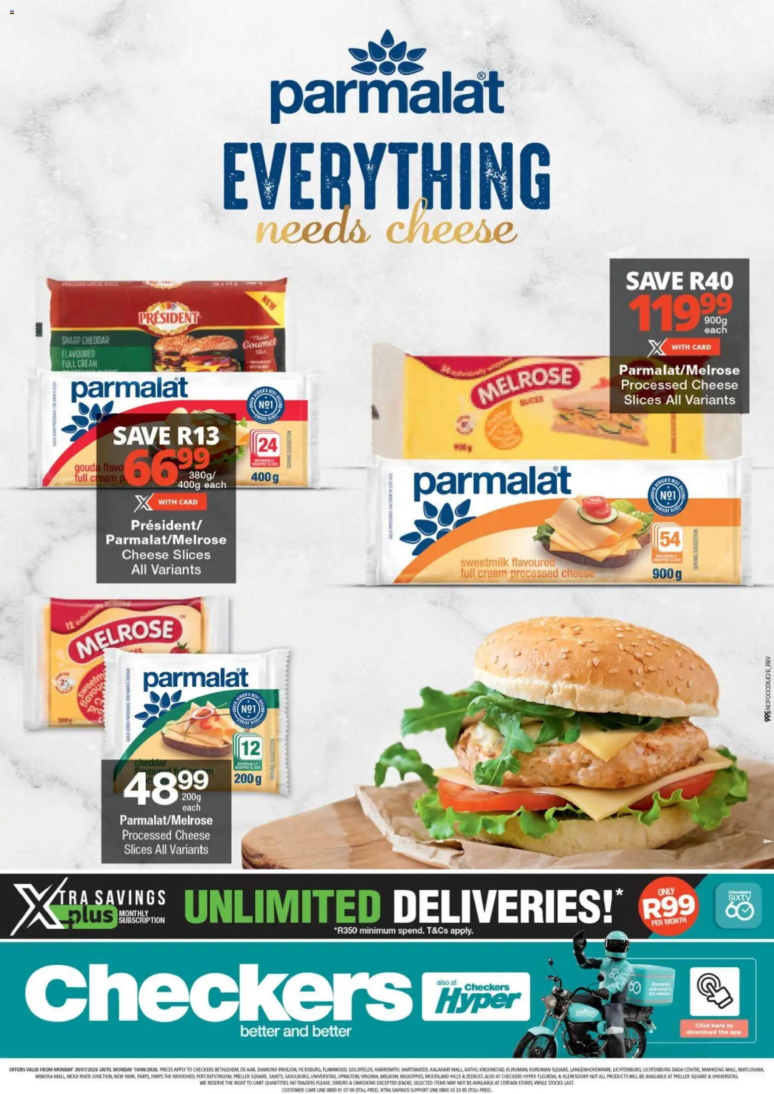 New Checkers catalogue – valid from 20/07/2026 | Page: 1 | Products: Cheese, Cream