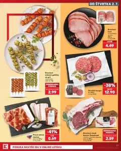 Kaufland leták platný od 02.07.2026 | Strana: 27 | Produkty: Gril, Slanina, Bravčové karé