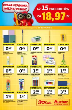 Pogląd oferty "Auchan gazetka - Wyprawka Hipermarket" - ważna od 16.07.2026