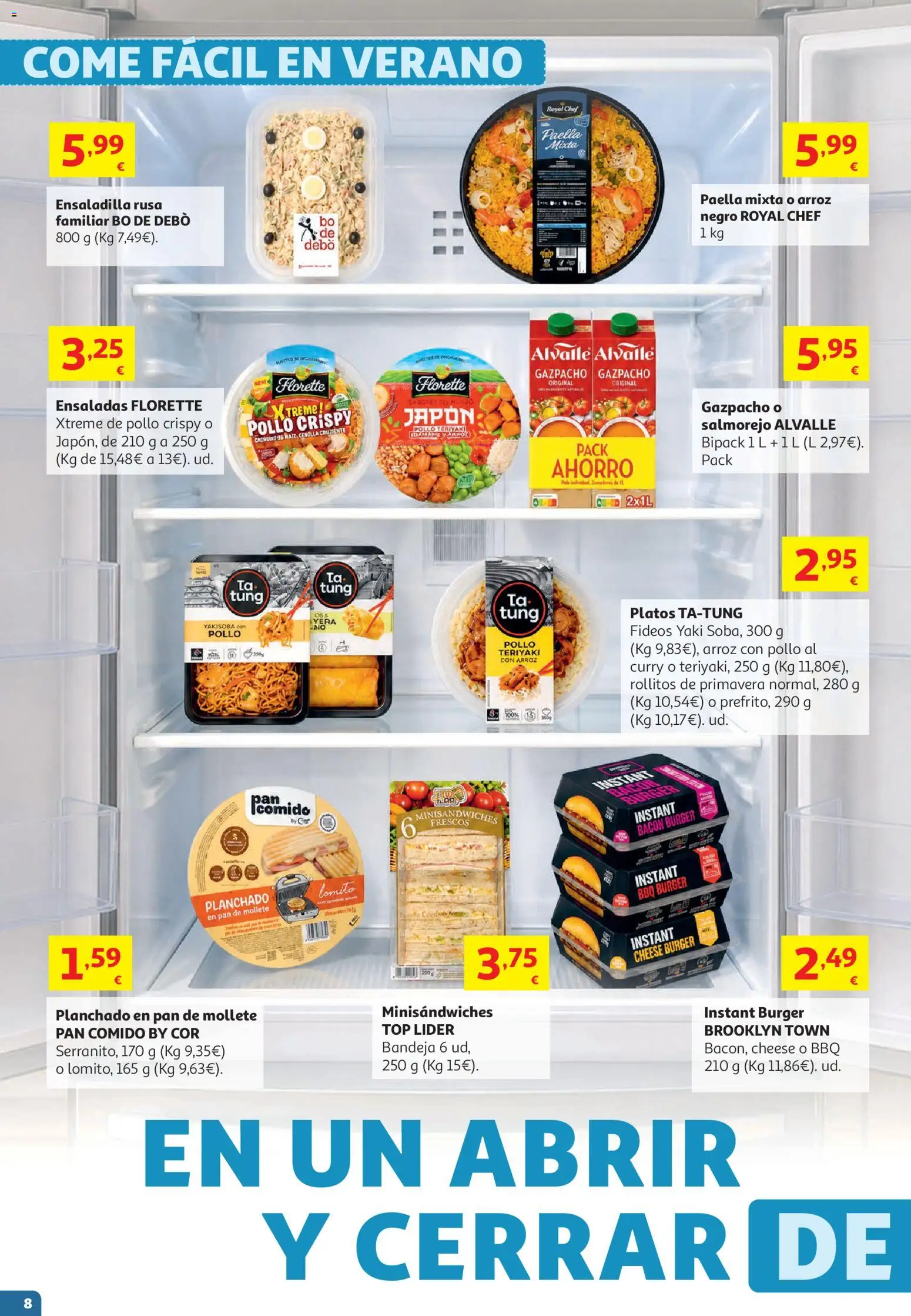 Alcampo HG Catalán Litoral │ válido desde el 29/07/2026 | Página: 8 | Productos: Pan, Arroz, Fideos, Παγωμένο τσάι