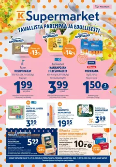 K-Supermarket-mainoslehti voimassa 19/10/2026 alkaen