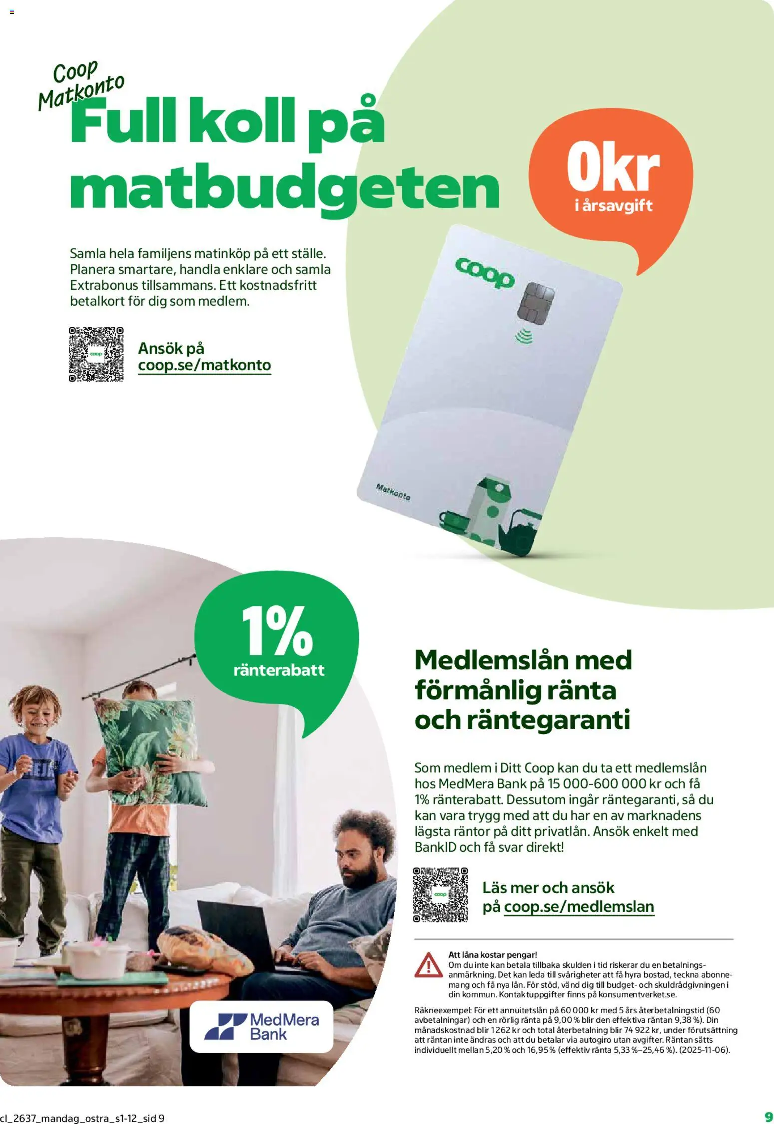 Coop reklamblad aktuell från 07/09/2026 | Sida: 9 | Produkter: Bänk