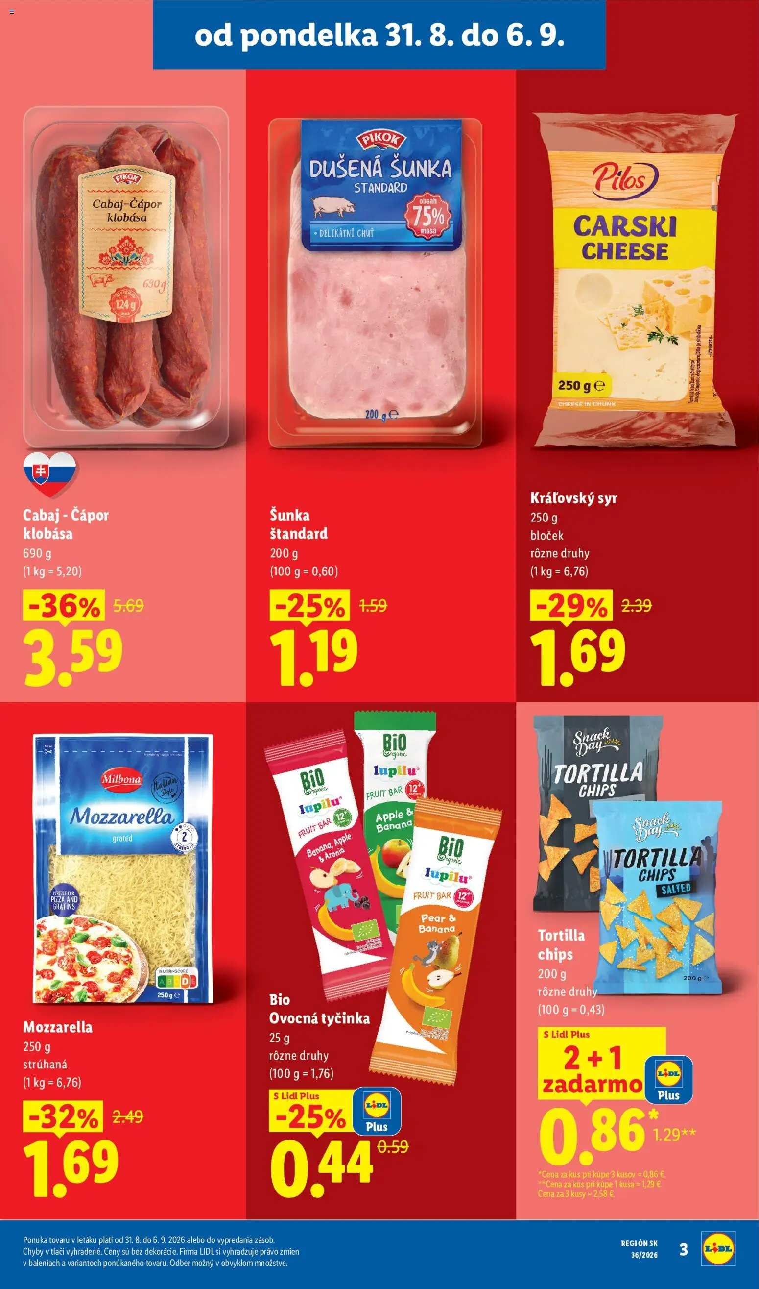 Nové Lidl akcie – leták je platný od 31.08.2026 | Strana: 3