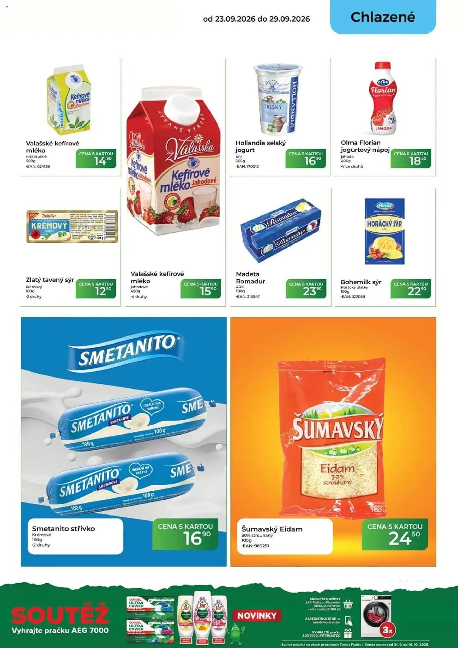 Tamda Foods leták od 23.09.2026 | Strana: 19 | Produkty: Sýr, Eidam, Hollandia, Jogurtový nápoj