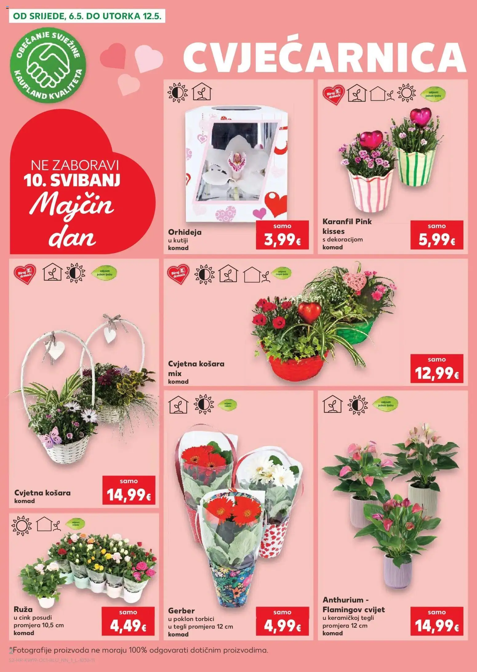 Kaufland katalog | vrijedi od 06.05.2026 | Stranica: 2 | Proizvodi: Orhideja, Košara