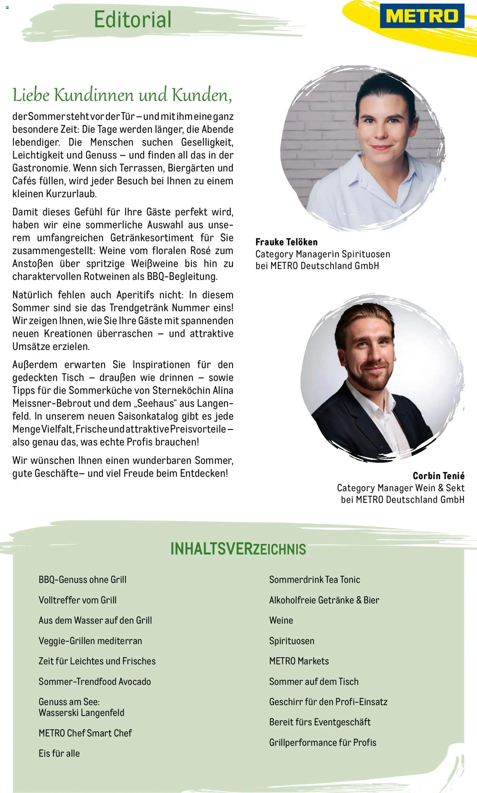 Metro Saisonkatalog Outdoor Dining – gültig ab 01.06.2026 | Seite: 3 | Produkte: Tür, Wasser, Wein, Eis