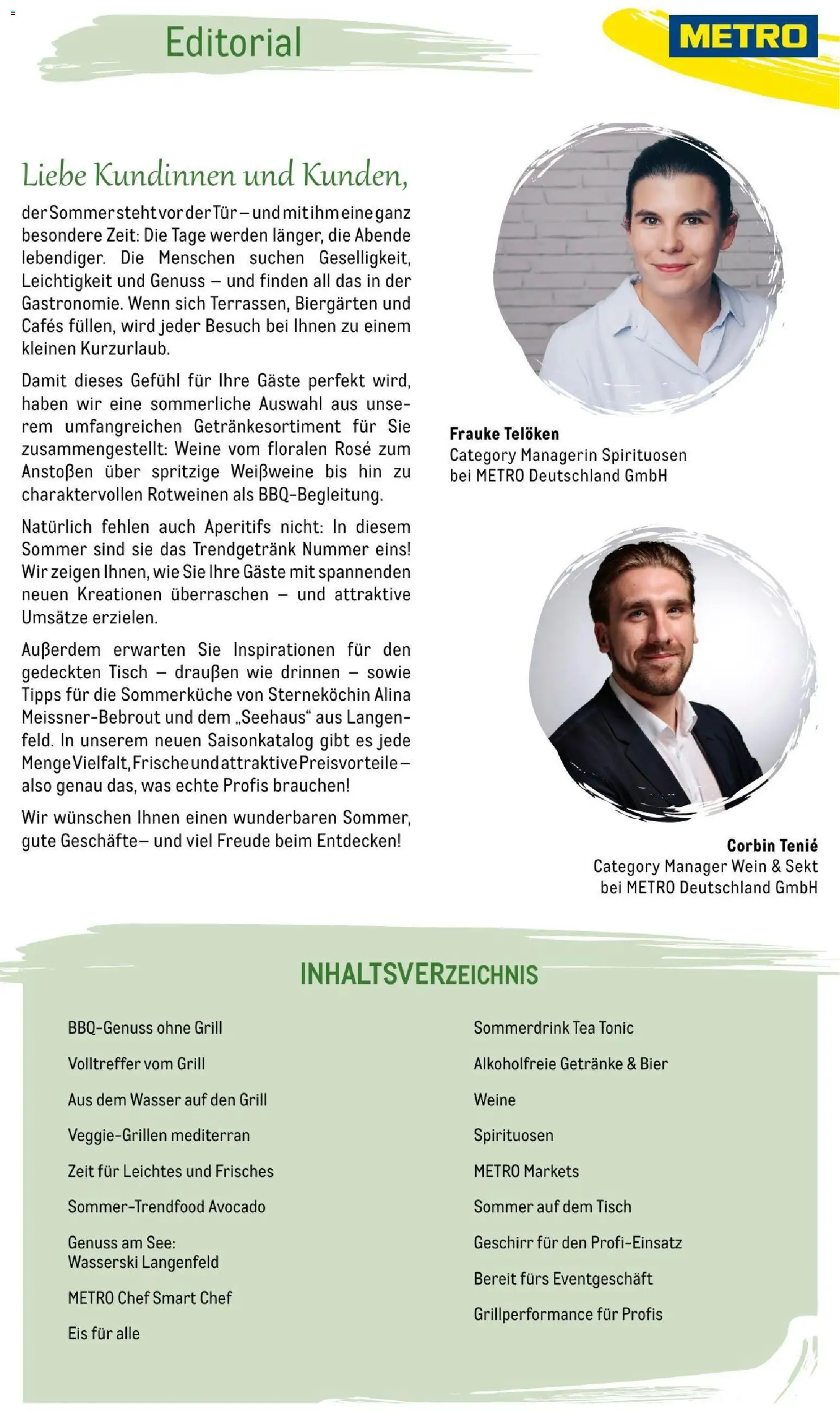 Metro Saisonkatalog Outdoor Dining – gültig ab 01.06.2026 | Seite: 3 | Produkte: Tisch, Sekt, Wasser, Wein
