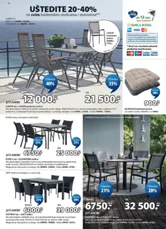 Sto, Sto: aluminijum i čelik. Sa Durasint® premazom protiv rđanja. S90xD150xV74 cm. Stolice: aluminijum i polipropilen. - pregled Jysk kataloga - važi od 01.07.2026 | Strana: 10 | Proizvode: Jastuk, Sto, Stolica