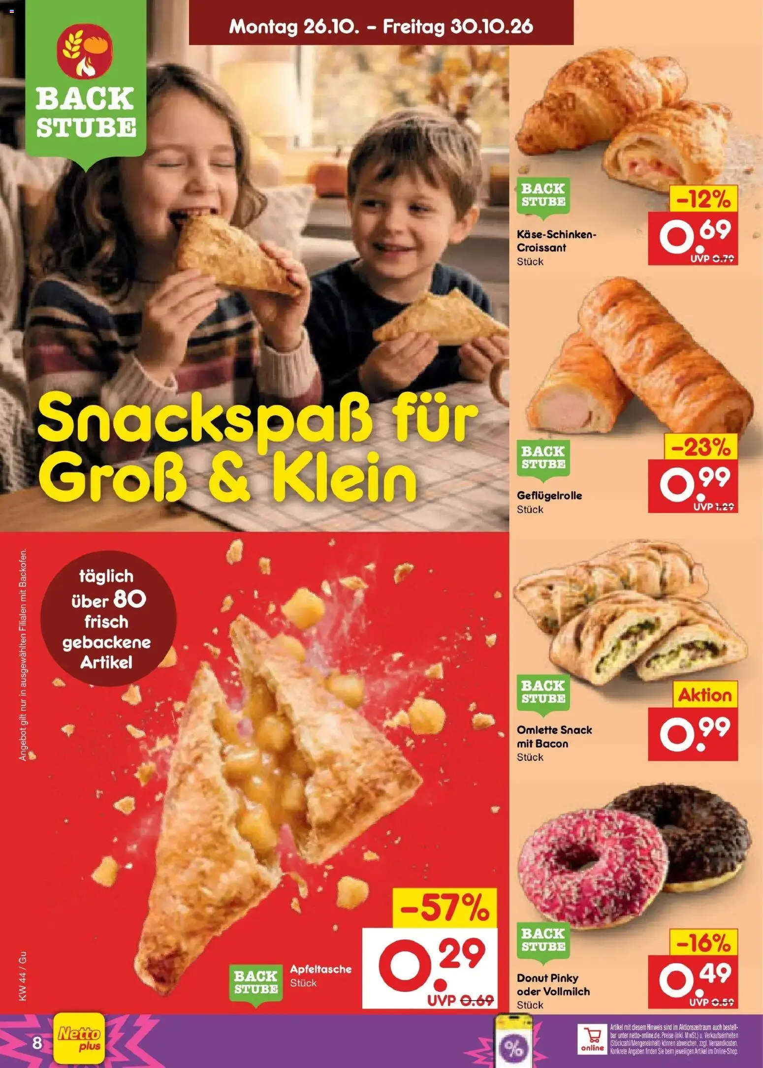 Netto Marken-Discount Prospekt Augustusburg – gültig ab 26.10.2026 | Seite: 18 | Produkte: Croissant
