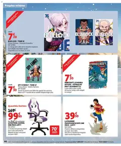 Auchan - Prévisualisation de LE FAUTEUIL GAMING ONE PIECE LUFFY, Le fauteuil de gaming adapté pour rester concentré et détendu lorsque vous jouez aux jeux vidéo ! valide à partir de 16/10/2026 | Page: 60 | Produits: Manga, Figurine, Fauteuil, Jeux