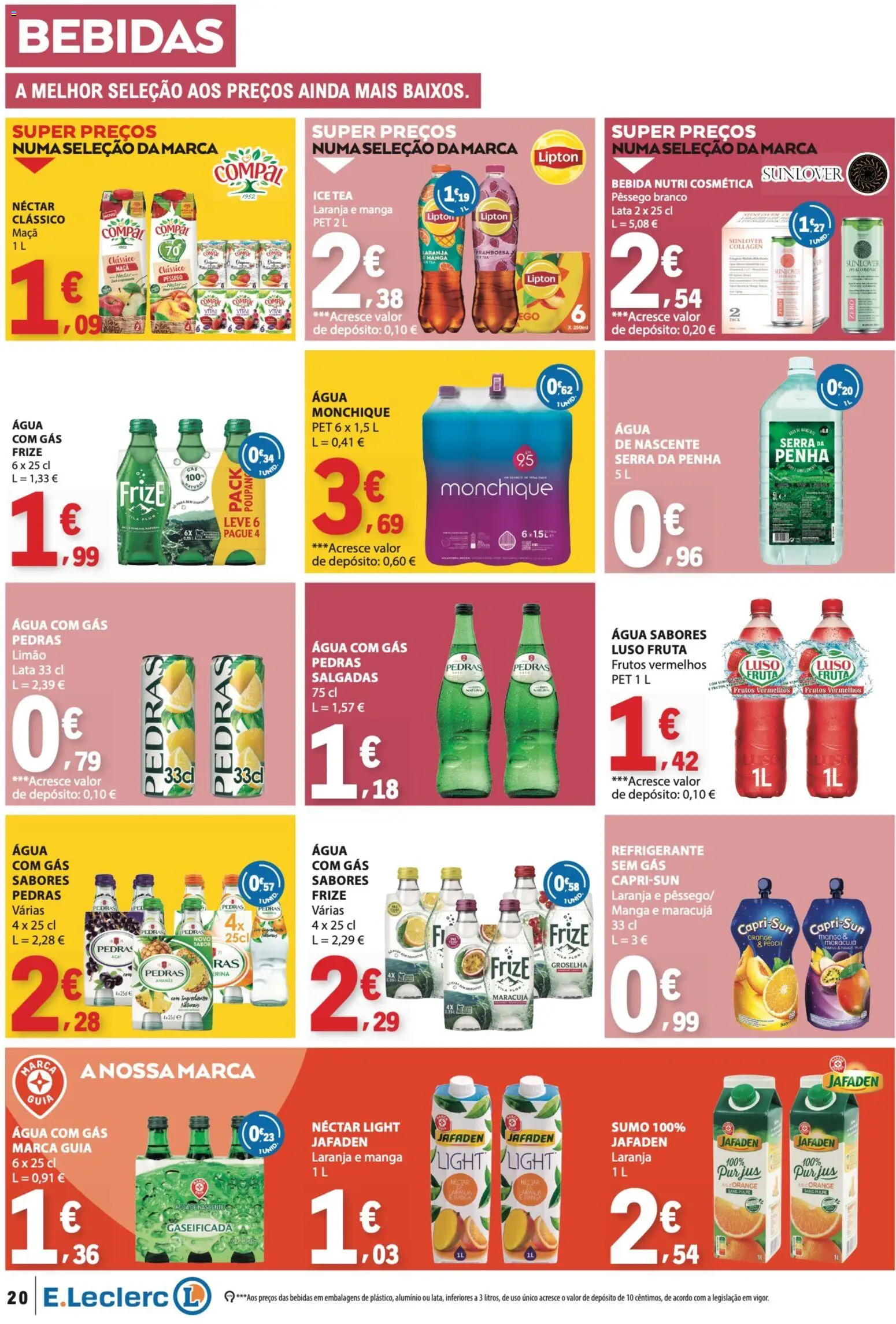E.Leclerc folheto │ válido de 10/09/2026 | Página: 20 | Produtos: Refrigerante, Manga, Ingredientes, Ananás