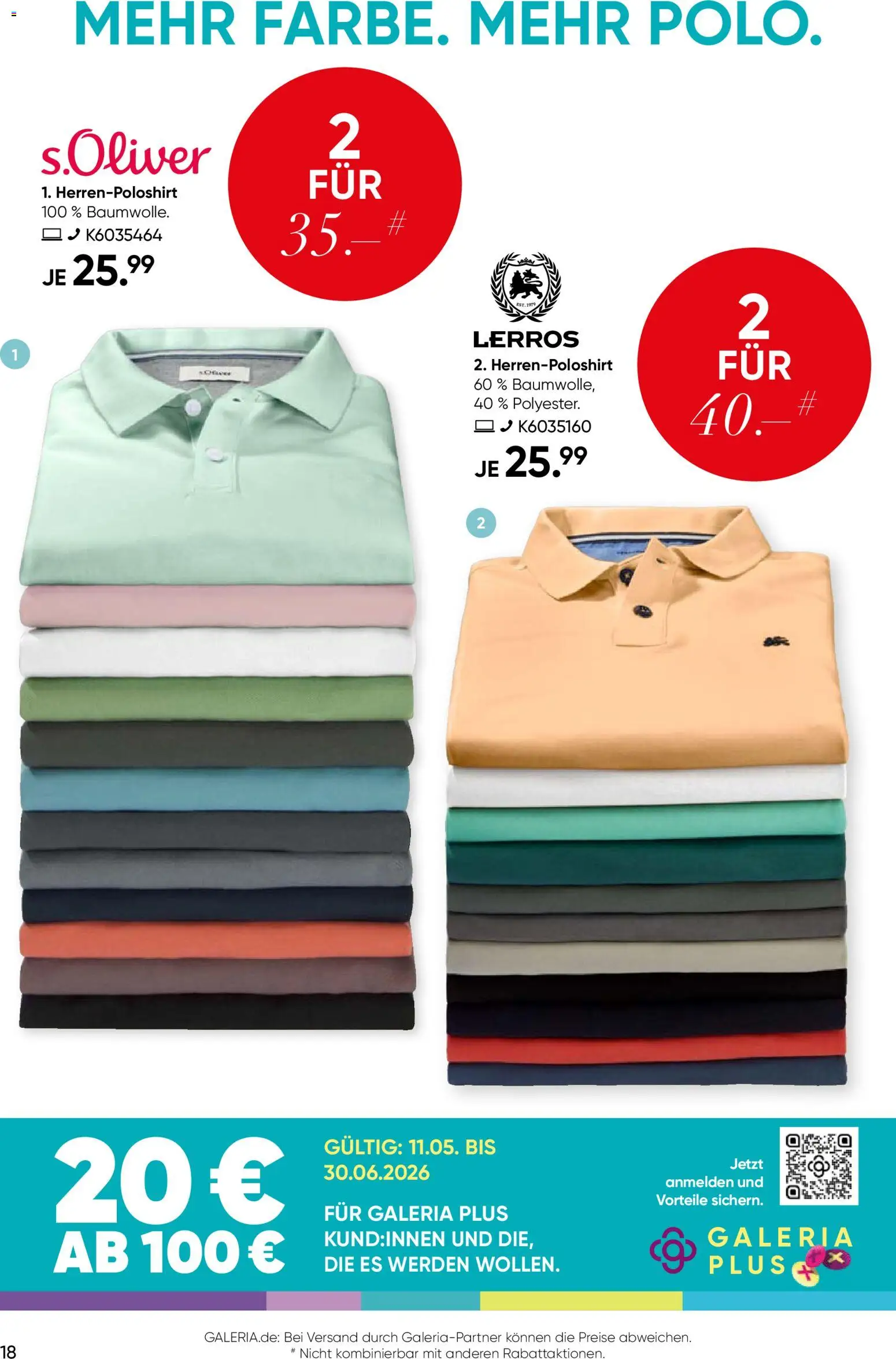 Galeria Karstadt Kaufhof Prospekt – gültig ab 27.05.2026 | Seite: 18