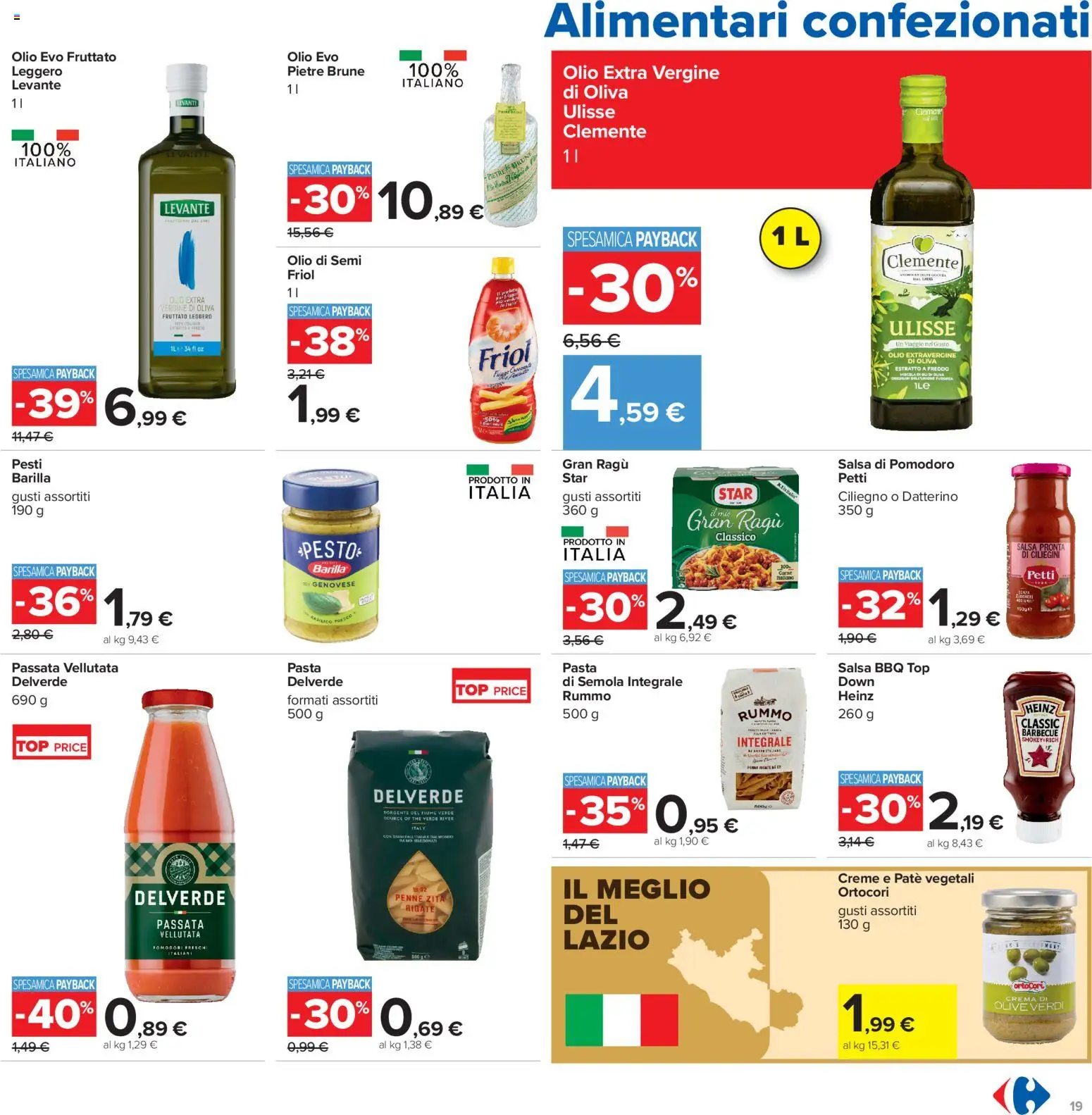 Volantino Carrefour del 13/07/2026 | Pagina: 19 | Prodotti: Crema, Pomodoro, Olive, Penne