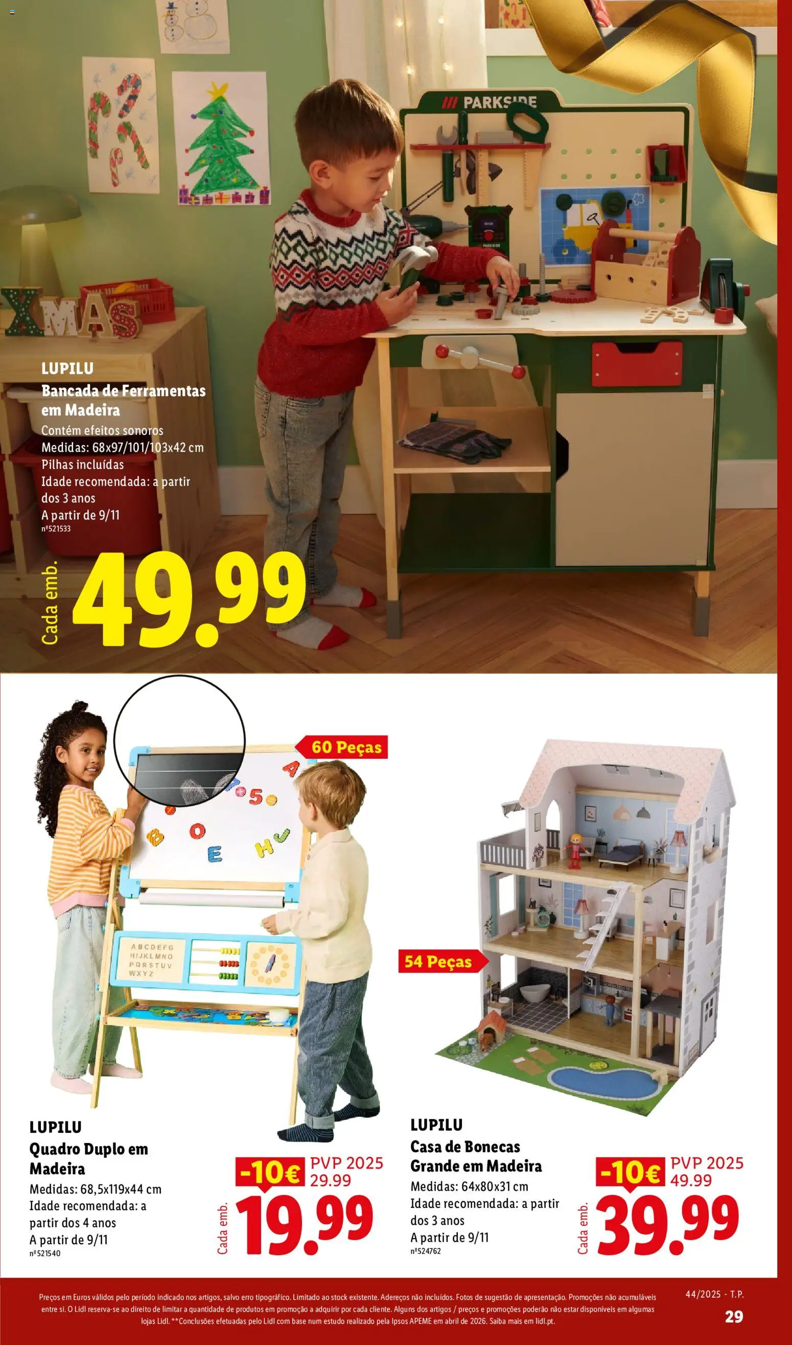 Lidl Folheto Especial Natal │ válido de 26/10/2026 | Página: 29 | Produtos: Quadro, Bancada, Ferramentas, Pilhas