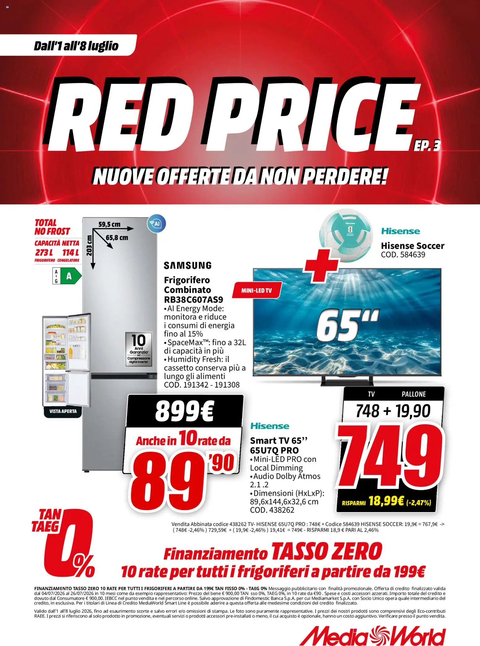 Volantino Media World del 01/07/2026 | Pagina: 1