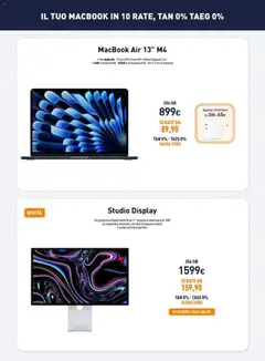 Anteprima del volantino Unieuro volantino Apple valido a partire dal 04.05.2026 | Pagina: 8 | Prodotti: Macbook air, Videocamera, Macbook