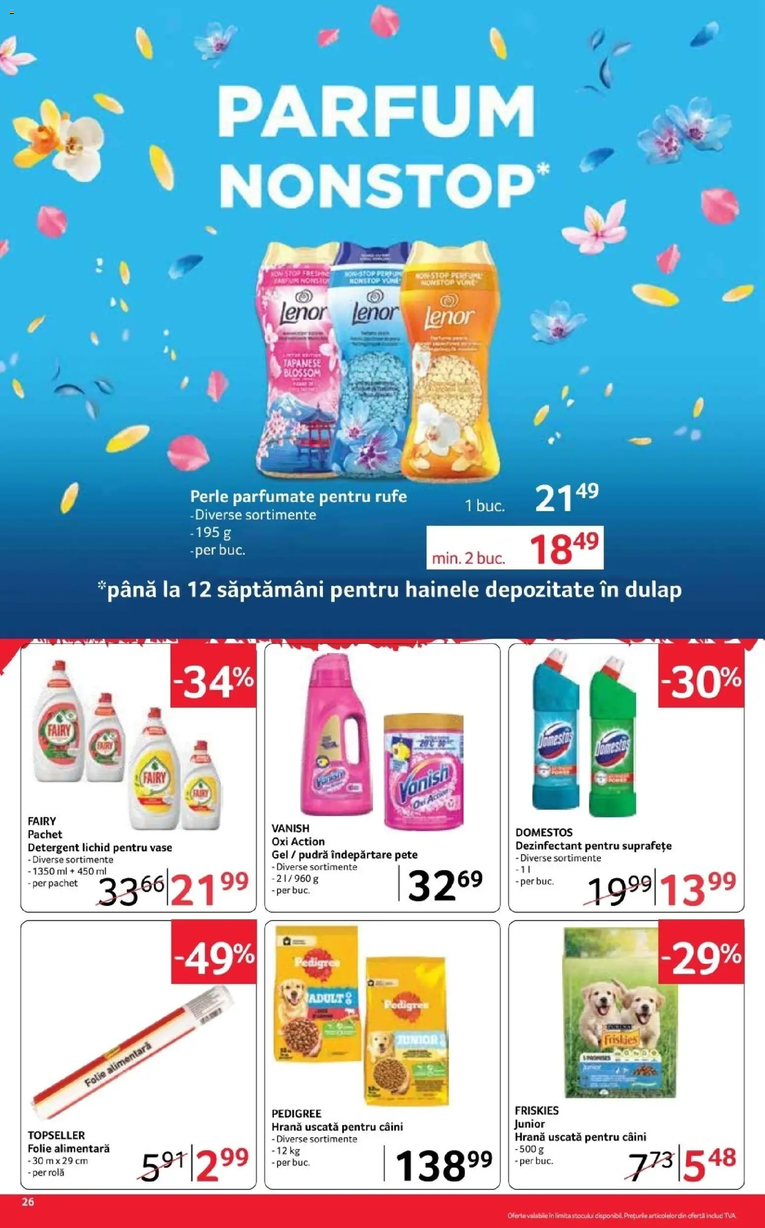 Noul catalog Selgros – valabil de la 16.10.2026 | Pagină: 26 | Produse: Parfum, Pudră, Detergent, Dezinfectant