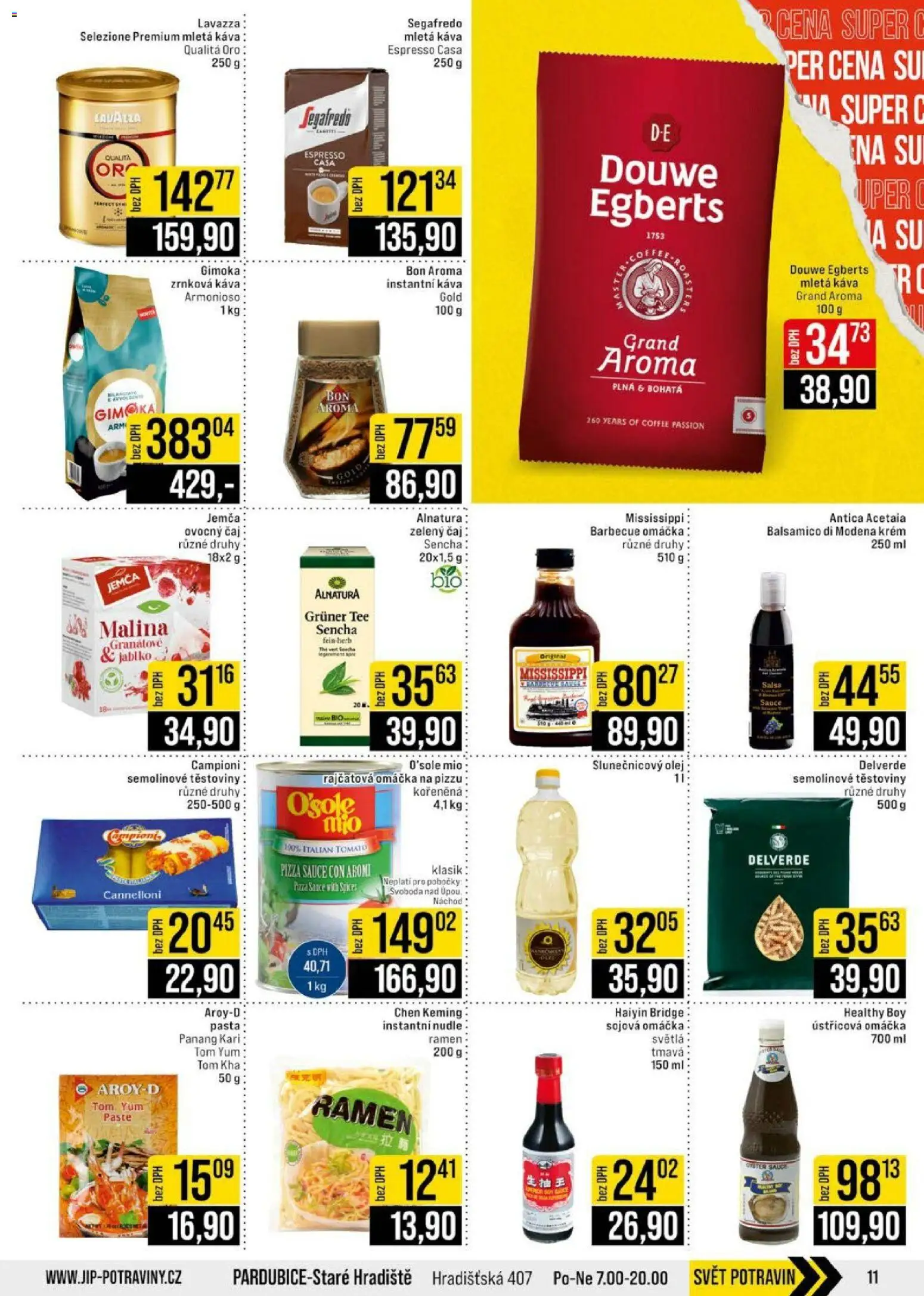 Jip leták - Cash & Carry od 22.07.2026 | Strana: 11 | Produkty: Káva, Čaj, Slunečnicový olej, Mletá káva