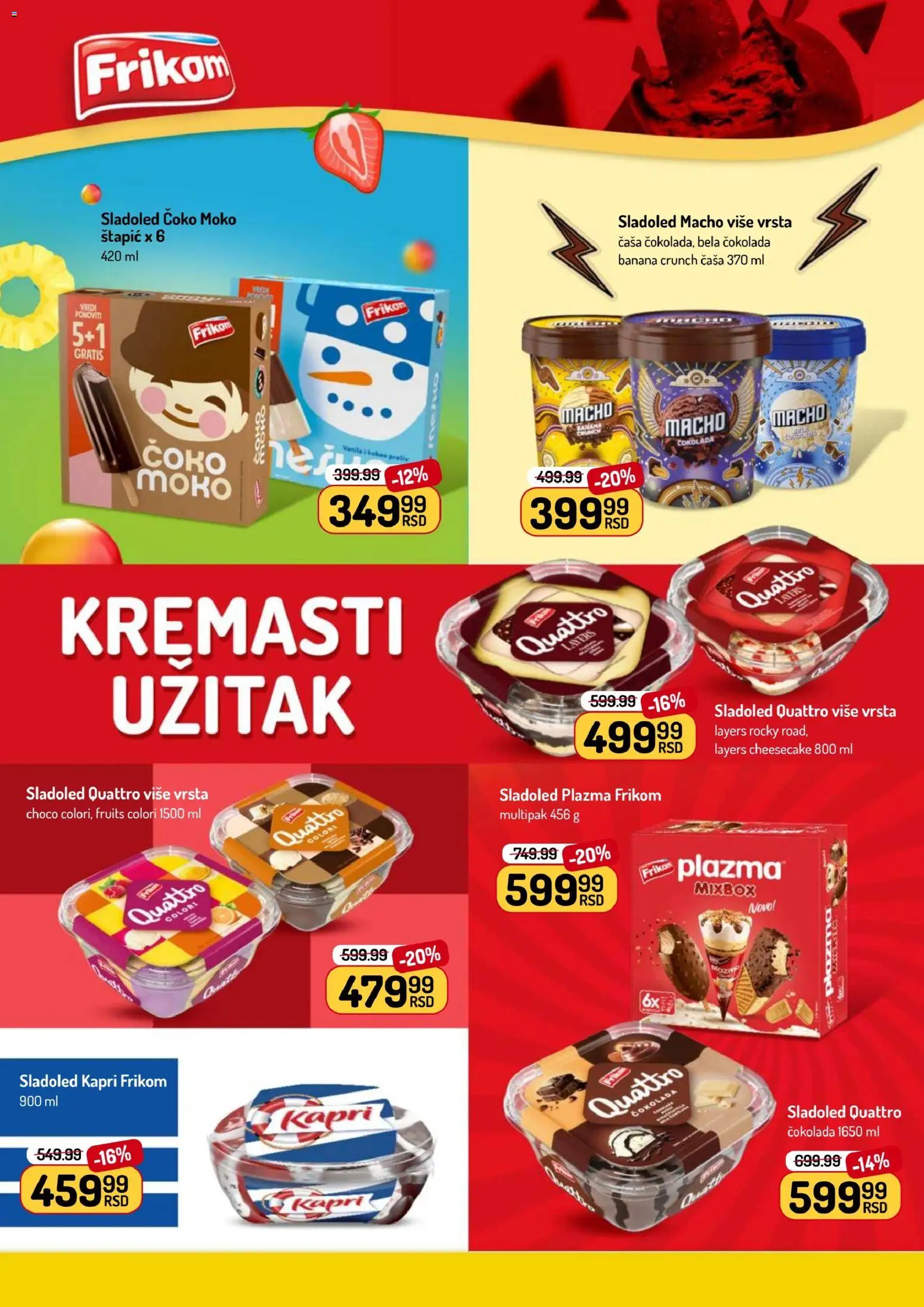 Aman katalog - važi od 20.07.2026 | Strana: 17 | Proizvode: Banana, Sladoled, Plazma, Cheesecake