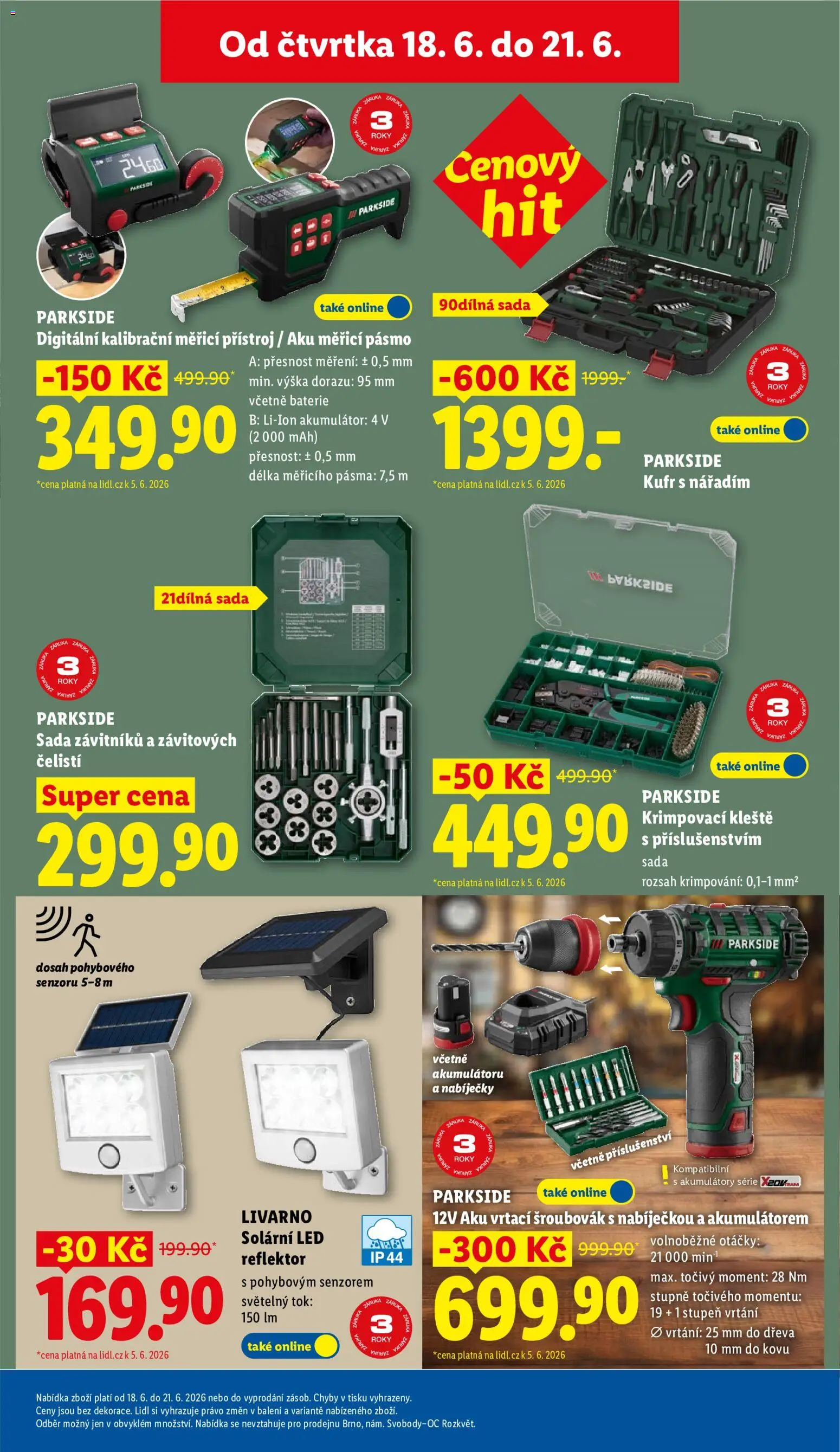 Lidl leták od 18.06.2026 | Strana: 39 | Produkty: Parkside, Kufr, Šroubovák, LED