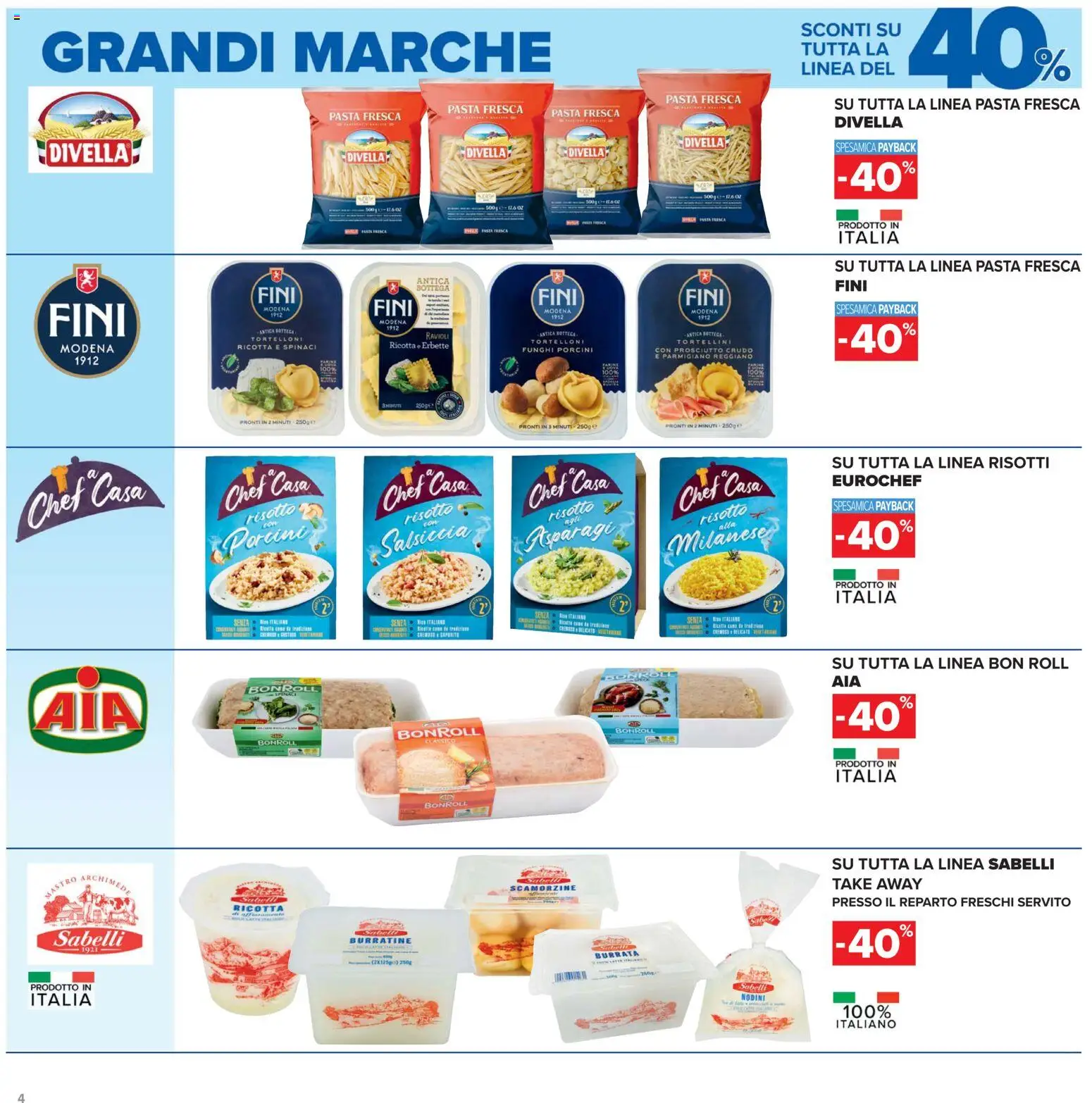 Volantino Carrefour del 19.05.2026 | Pagina: 4 | Prodotti: Spinaci, Ravioli, Ricotta, Asparagi
