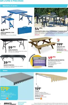 Pré-visualização BricoMarché folheto válido de 14.05.2026 | Página: 6 | Produtos: Cadeiras, Piscinas, Lâmpadas, Mesa