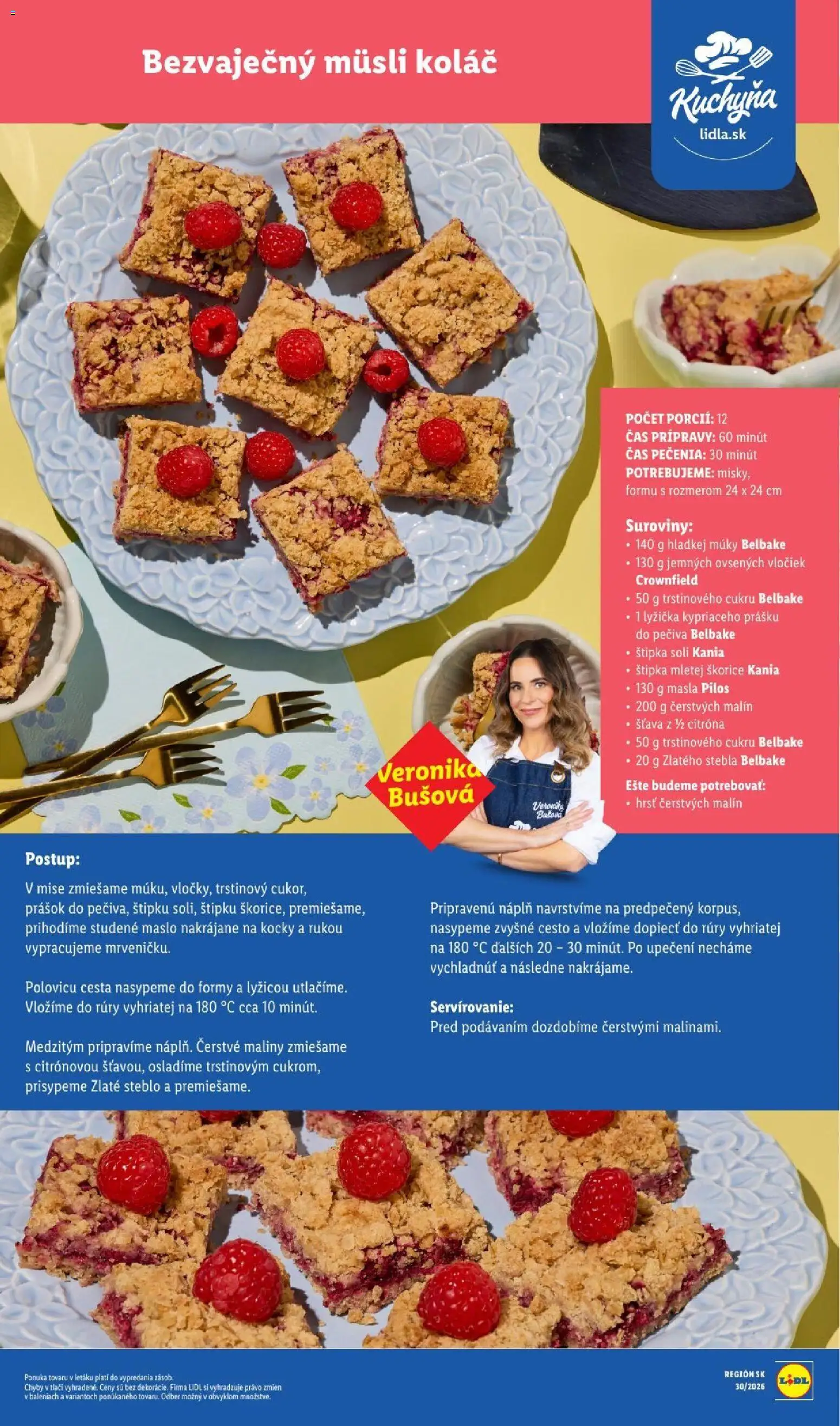 Nové Lidl akcie – leták je platný od 20.07.2026 | Strana: 105 | Produkty: Kuchyňa, Müsli, Maliny