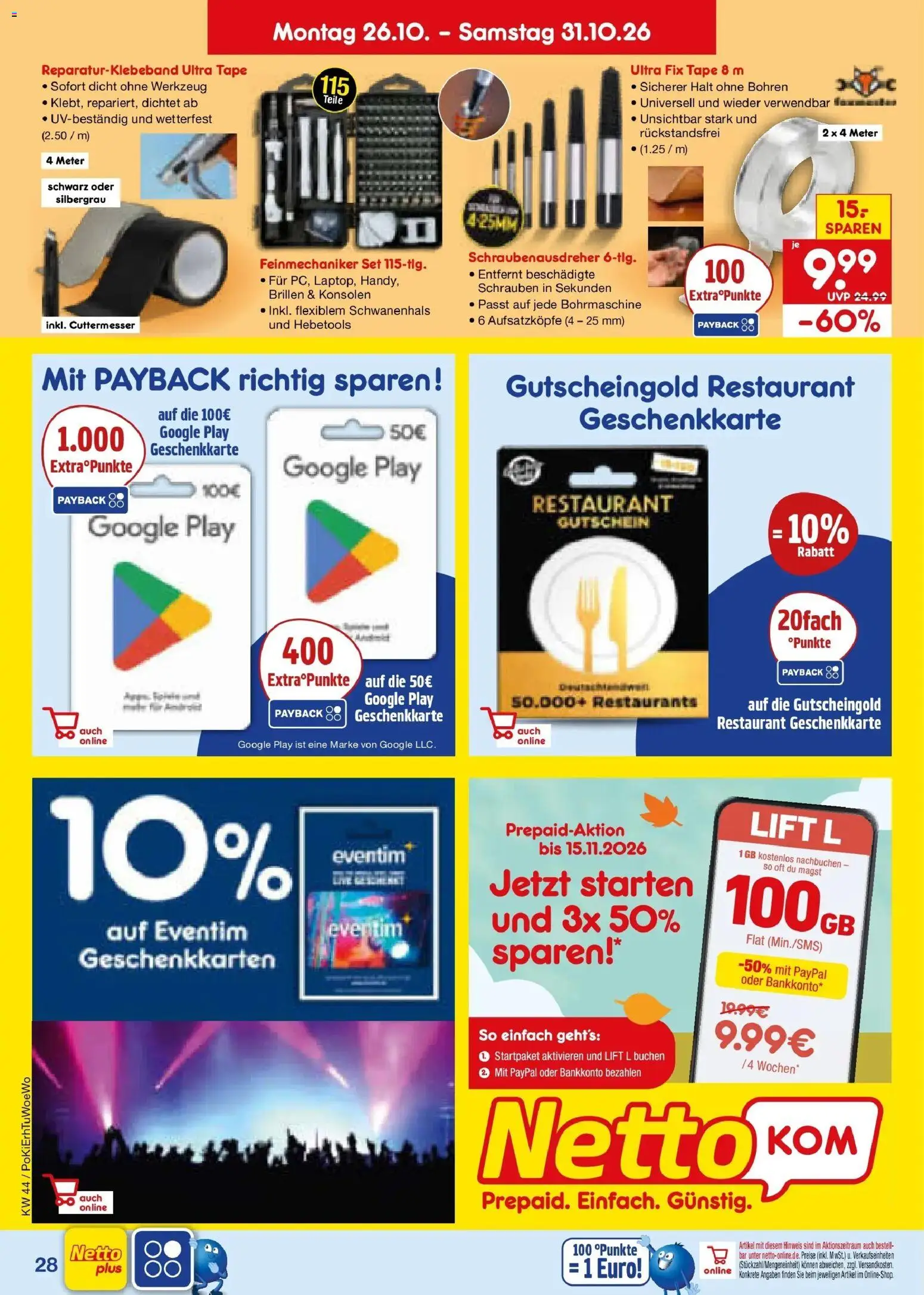 Netto Marken-Discount Prospekt Mauern – gültig ab 26.10.2026 | Seite: 38