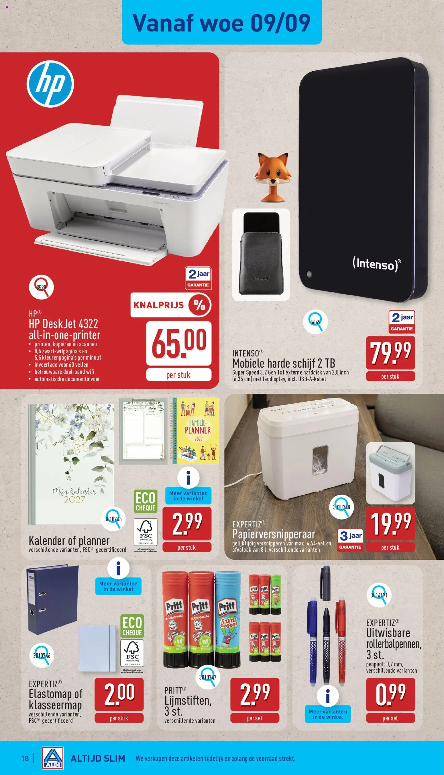 {H1} | Pagina: 18 | Producten: Printer, Schijf, Lijm, Harde Schijf