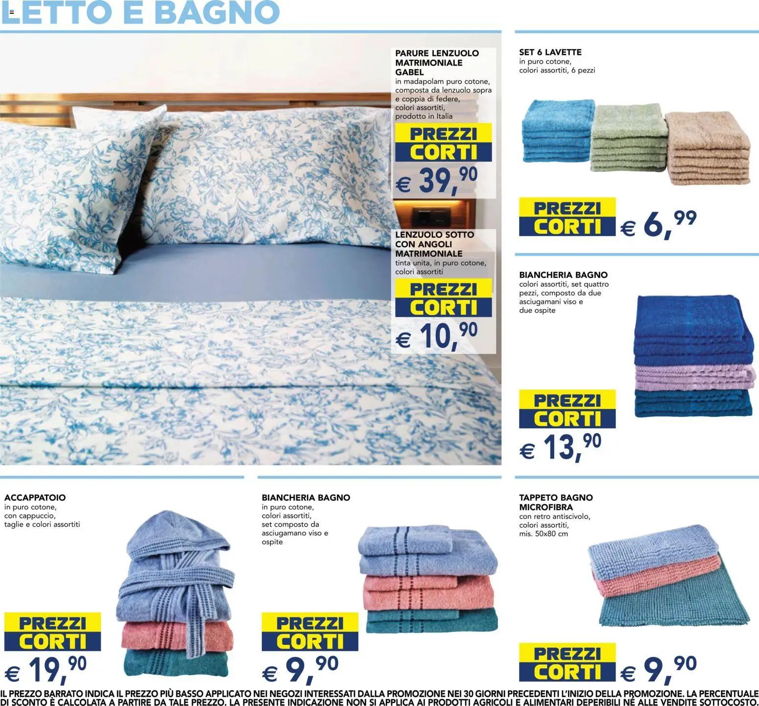 Volantino Esselunga S del 18.06.2026 | Pagina: 9 | Prodotti: Accappatoio, Letto, Bagno, Tappeto