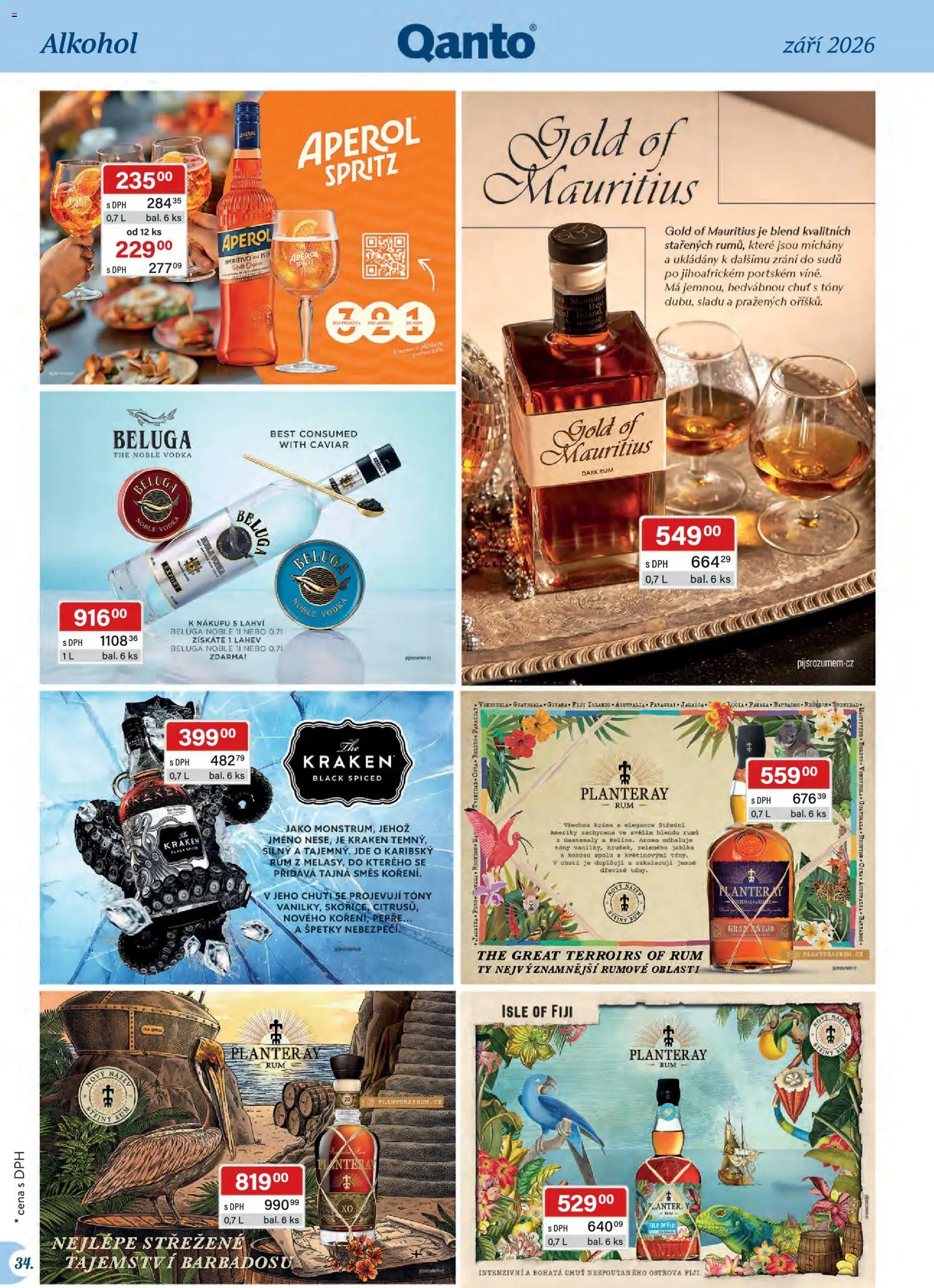 Astur & Qanto leták - Velkoobchod 09/2026 od 01.09.2026 | Strana: 34 | Produkty: Jablka, Vodka, Spritz, Alkohol