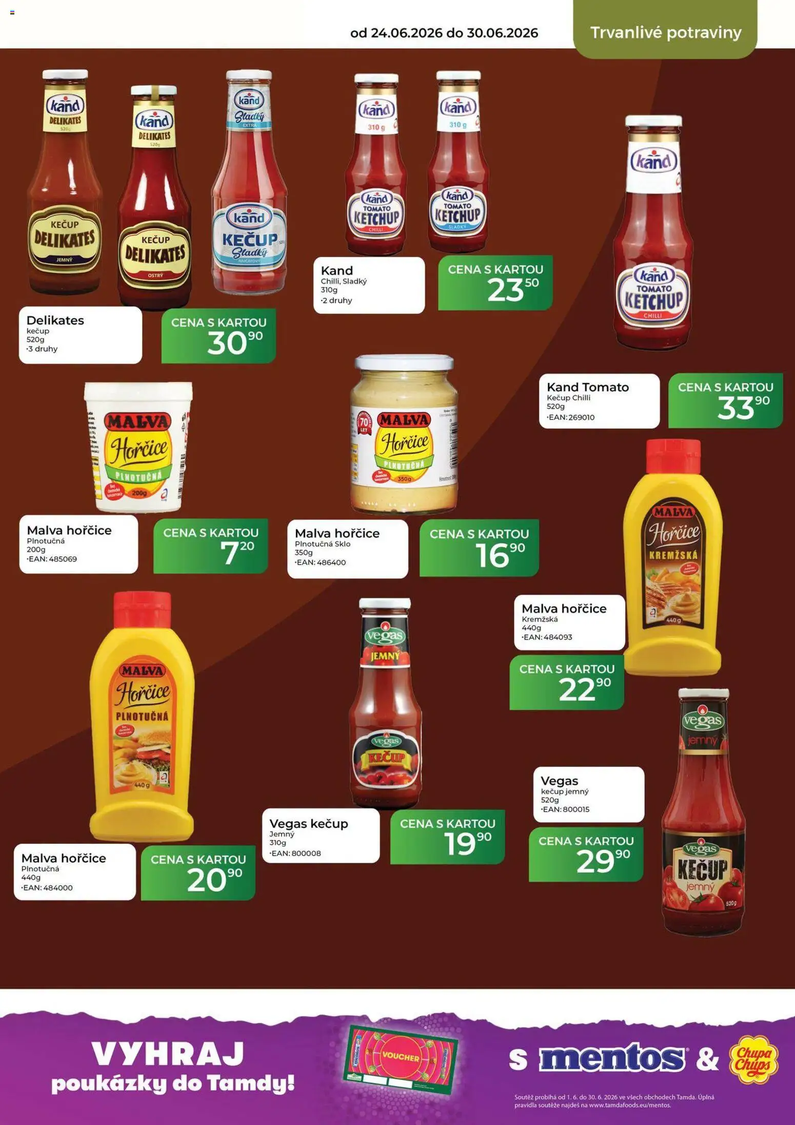 Tamda Foods leták od 24.06.2026 | Strana: 43 | Produkty: Kečup, Kečup Kand, Hořčice, Potraviny