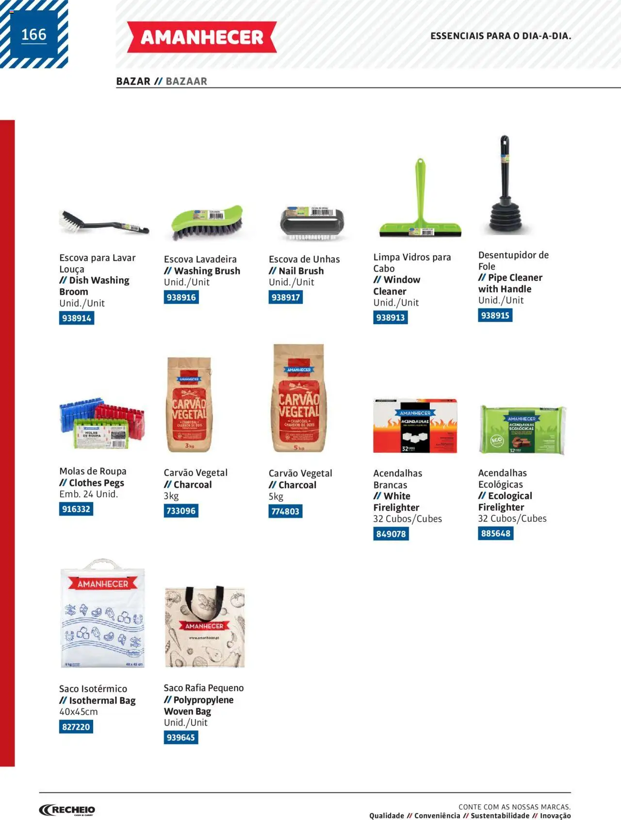 Recheio AS NOSSAS MARCAS │ válido de 19/12/2023 | Página: 166 | Produtos: Cabo, Carvão vegetal, Limpa vidros