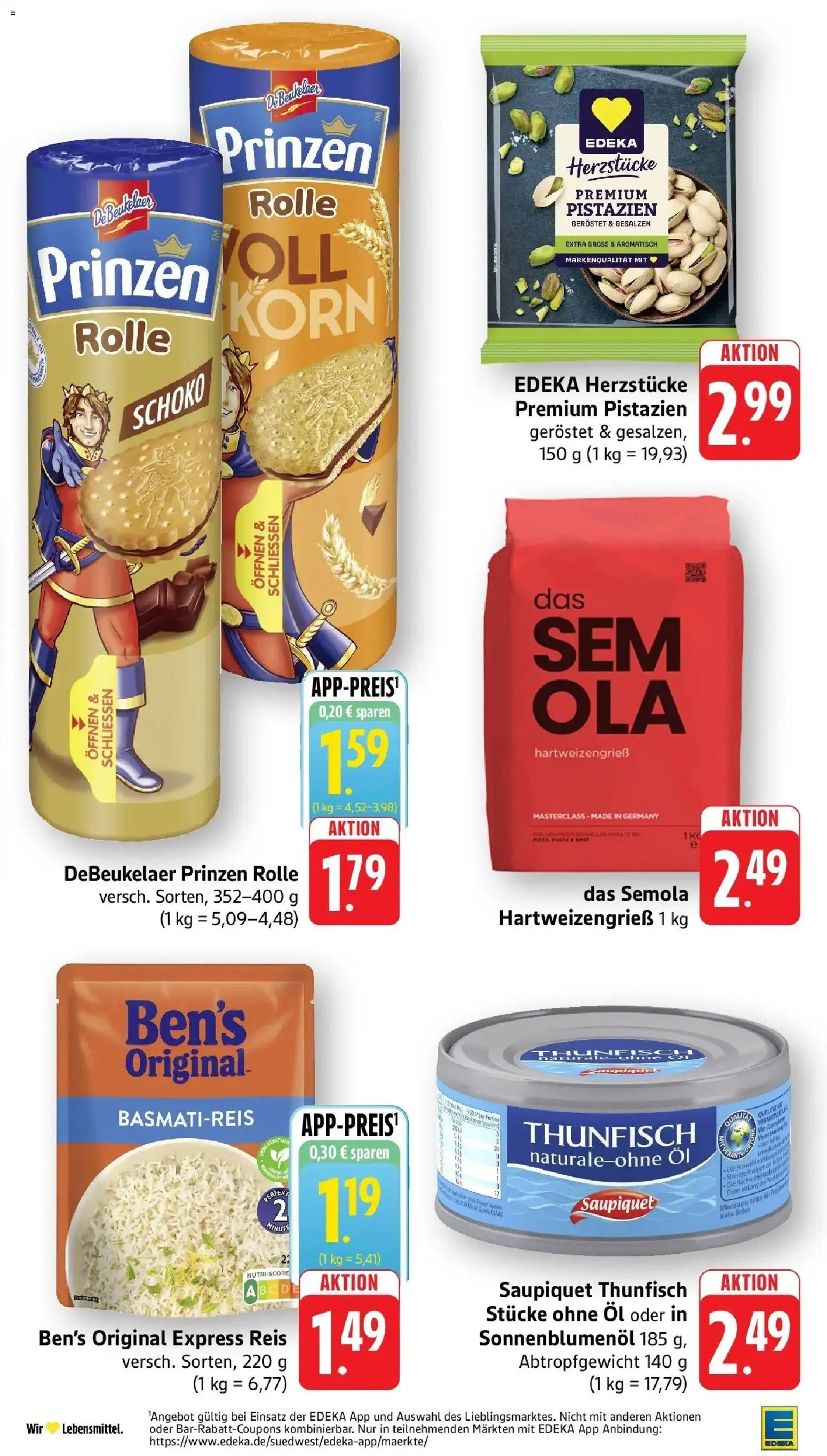 Edeka prospekt Bitburg – gültig ab 01.06.2026 | Seite: 27 | Produkte: Öl, Thunfisch, Sonnenblumenol, Pistazien