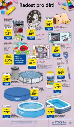 Náhled letáku Tesco leták - Hypermarket od 29.04.2026 | Strana: 21 | Produkty: Kapsle, Hračky, Figurky, Bazén