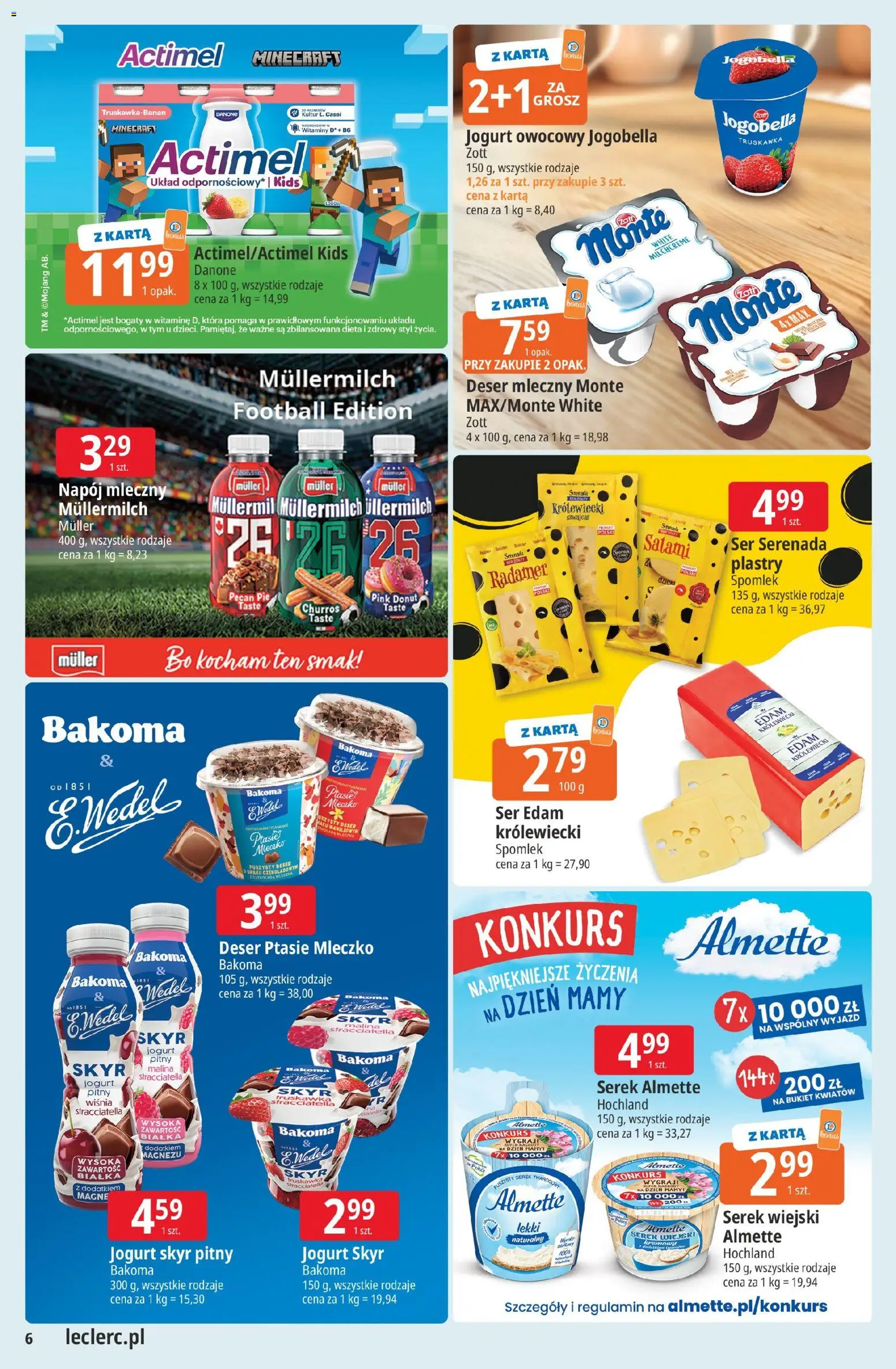 E.Leclerc gazetka - Kłodzko od 19.05.2026 | Strona: 6 | Produkty: Malina, Ptasie mleczko, Salami, Skyr