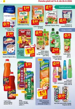 Koruna leták platný od 14.08.2026 | Strana: 17 | Produkty: Sirup, Kryštálový cukor, Mango, Cola