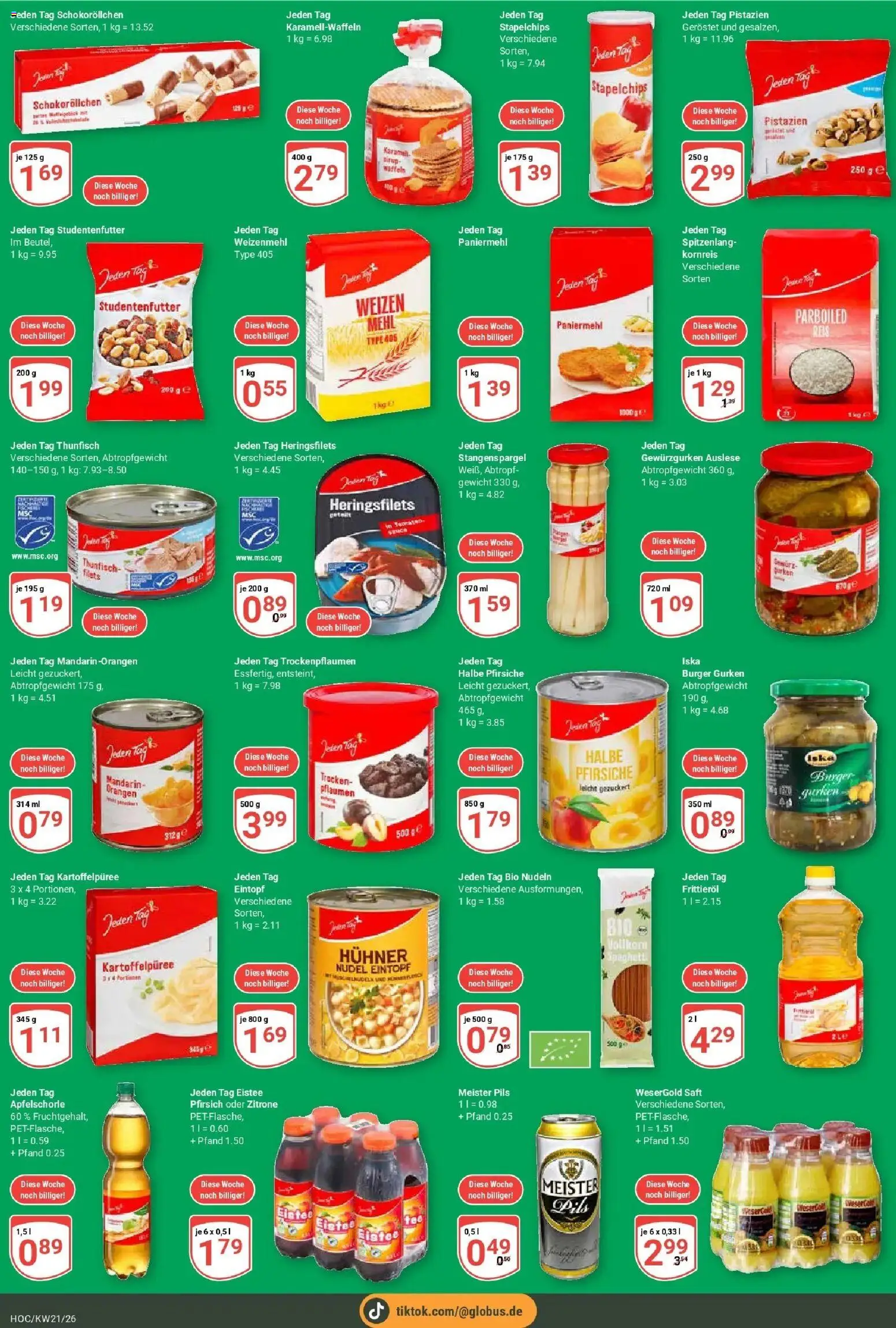 Globus Prospekt Hockenheim – gültig ab 17.05.2026 | Seite: 5 | Produkte: Thunfisch, Pistazien, Nudeln, Gurken